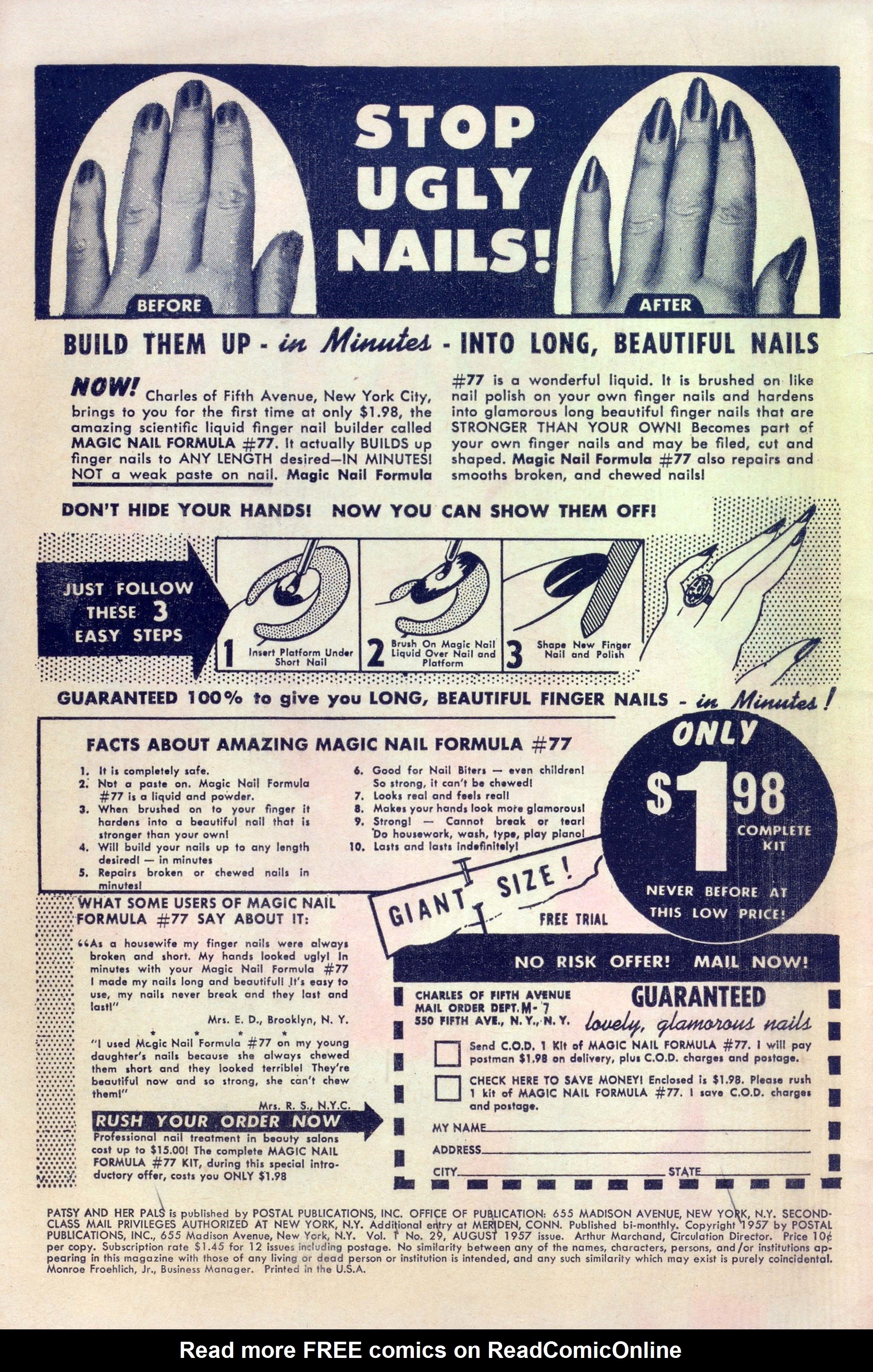 Read online Patsy and her Pals comic -  Issue #29 - 2