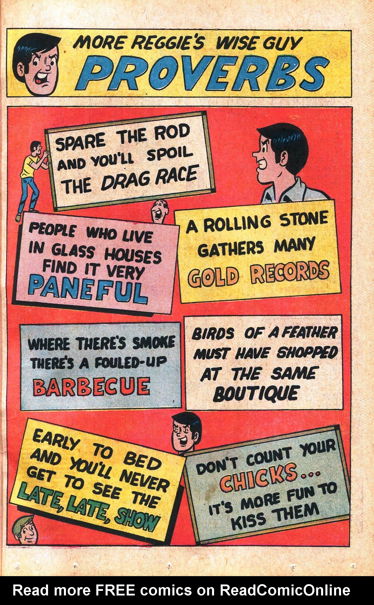 Read online Reggie's Wise Guy Jokes comic -  Issue #8 - 11