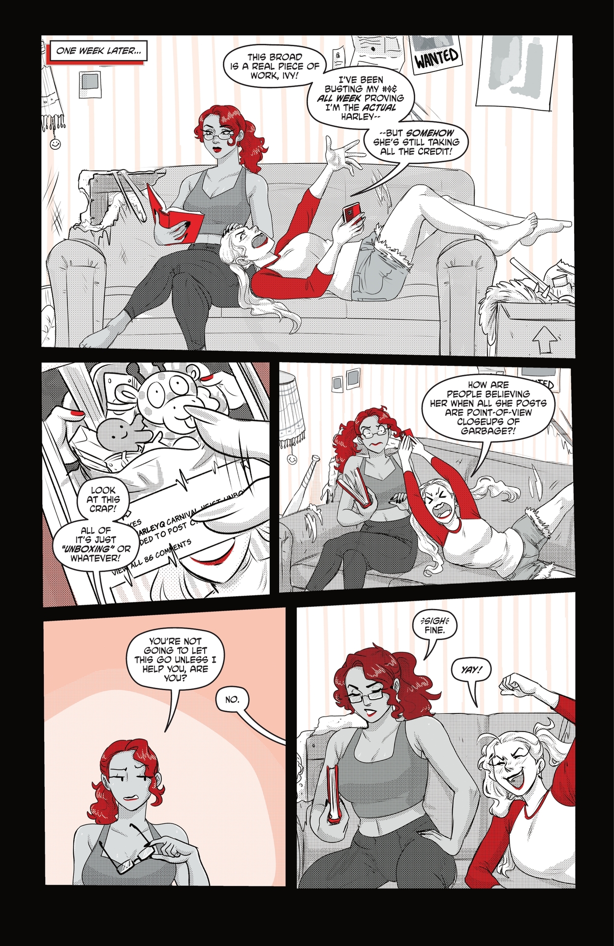 Read online Harley Quinn: Black   White   Redder comic -  Issue #5 - 33