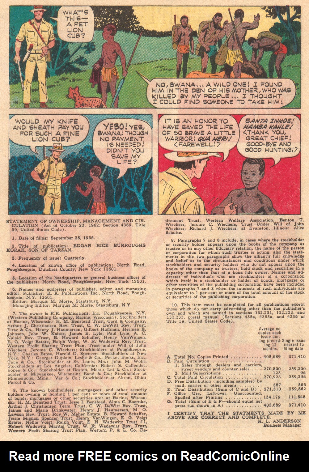 Read online Korak, Son of Tarzan (1964) comic -  Issue #17 - 32