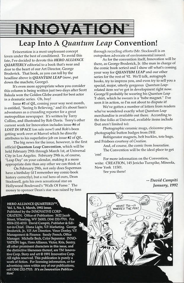 Read online Hero Alliance Quarterly comic -  Issue #3 - 2