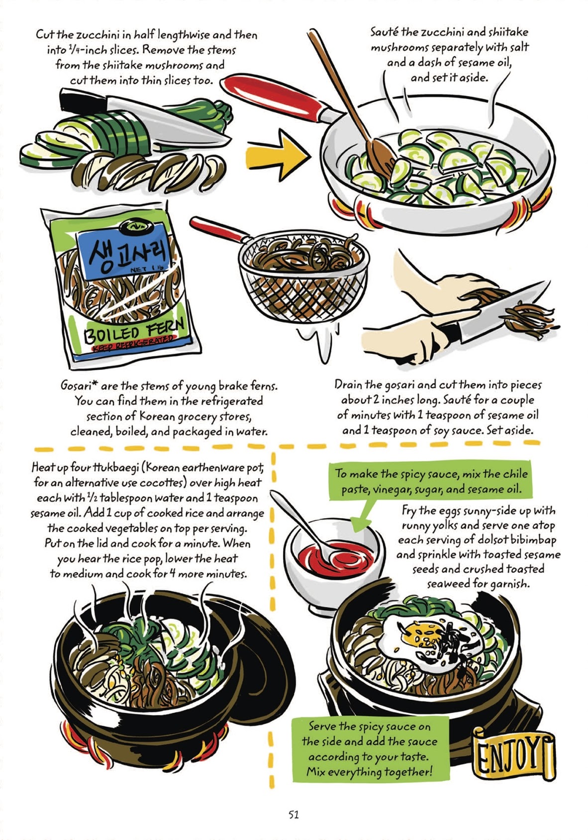 Read online Cook Korean! A Comic Book With Recipes comic -  Issue # TPB (Part 1) - 50