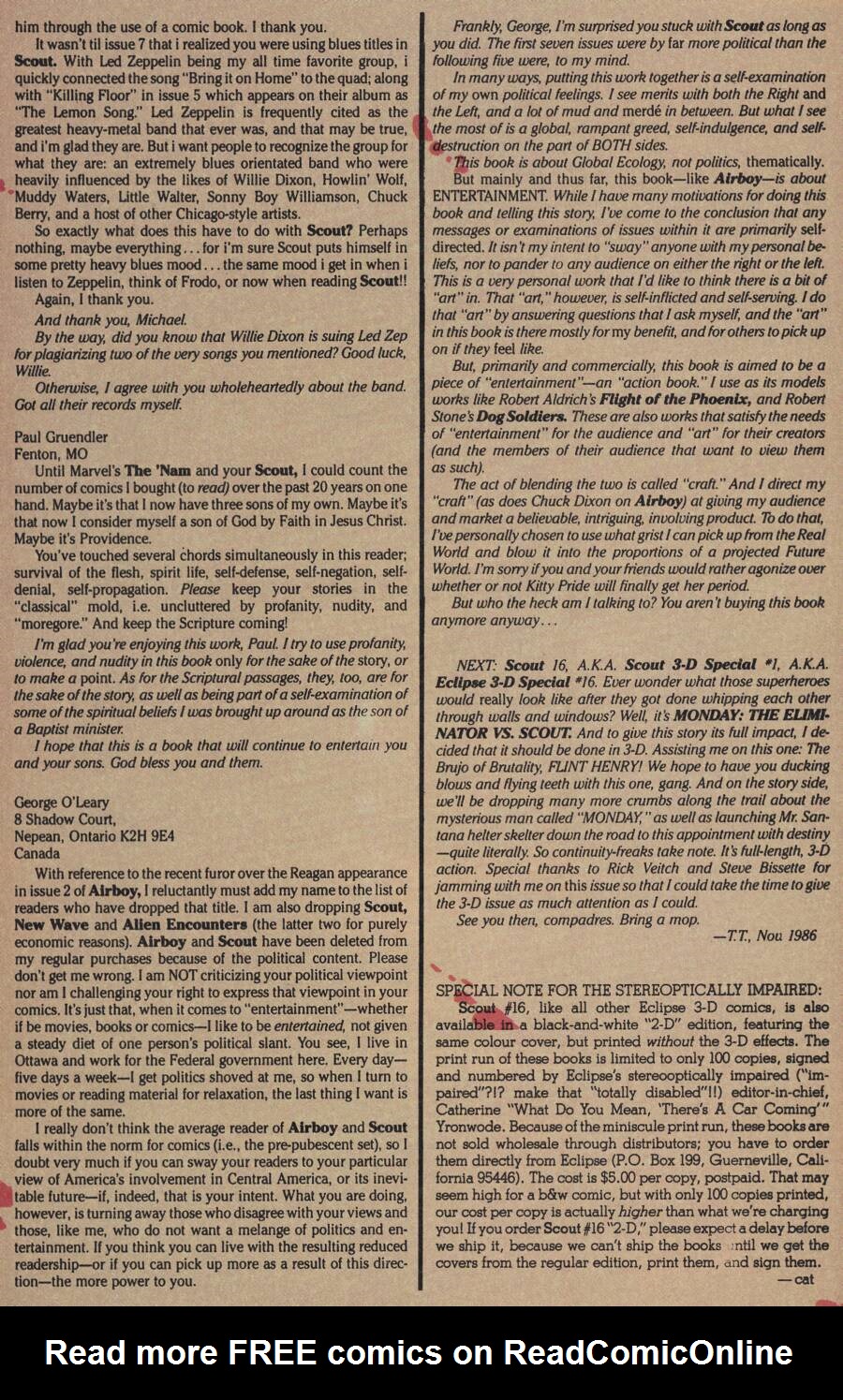 Read online Scout comic -  Issue #15 - 31