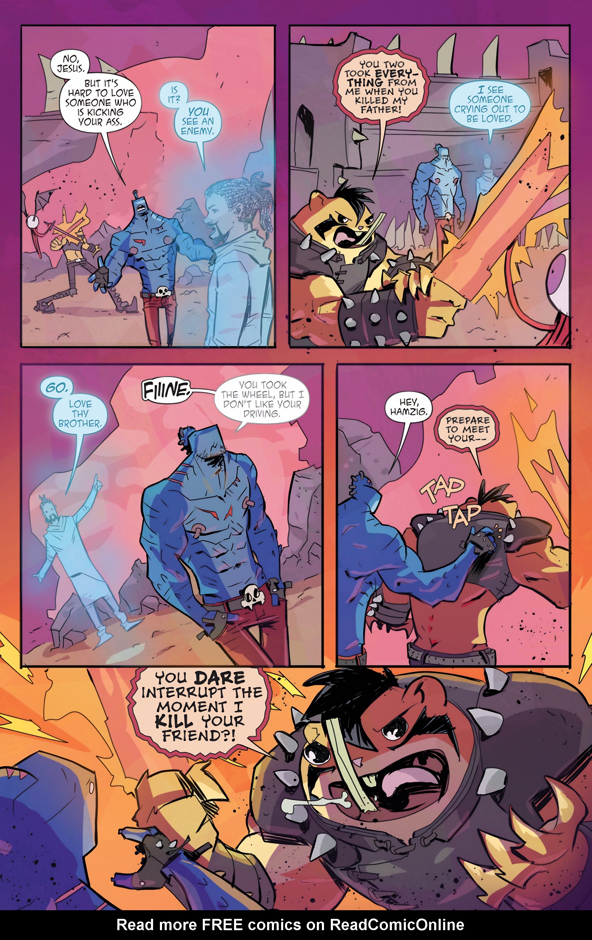 Read online Metalshark Bro: Assault On Hamzig Island comic -  Issue # TPB - 101