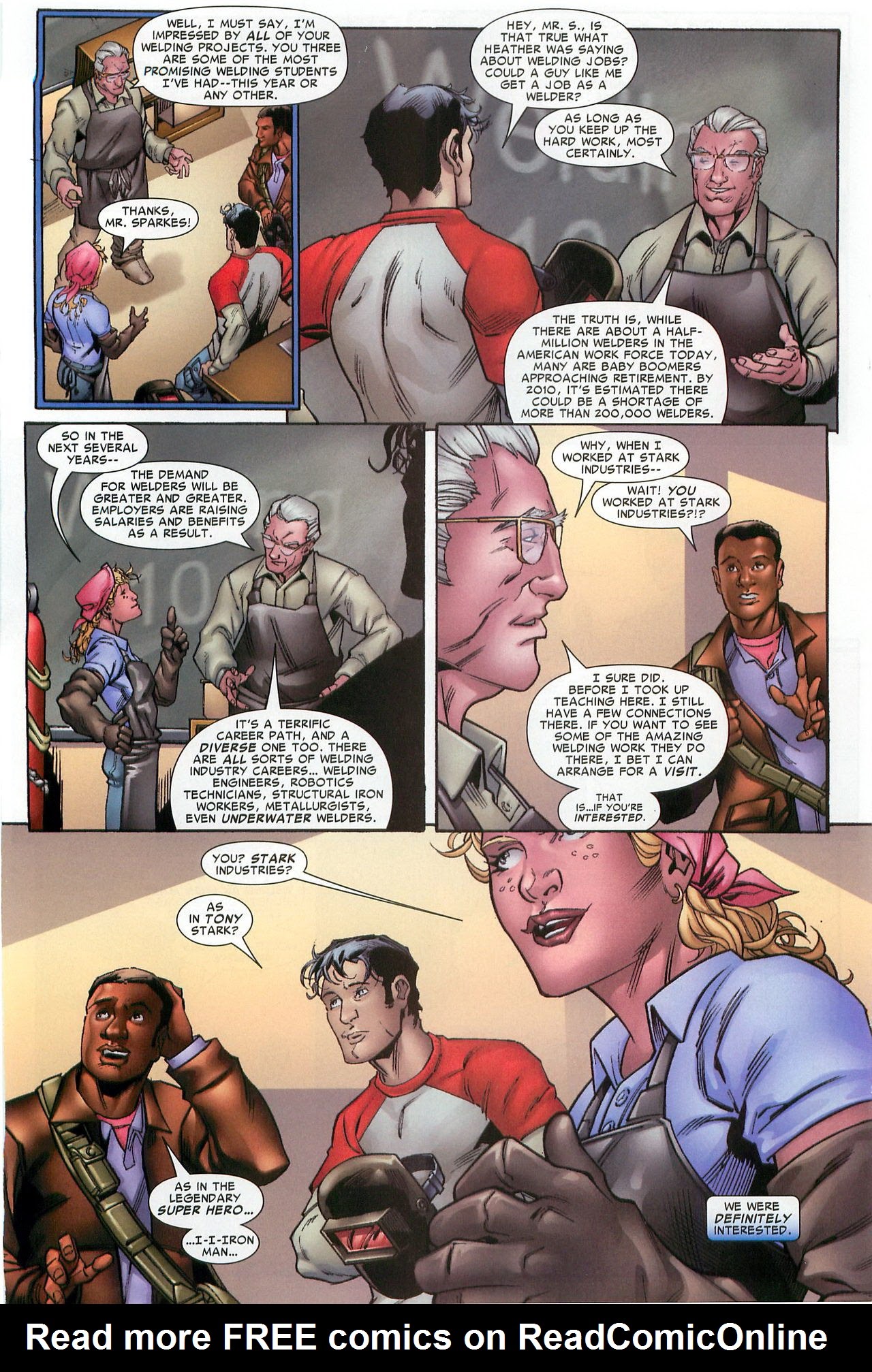 Read online American Welding Society Iron Man Special comic -  Issue # Full - 8