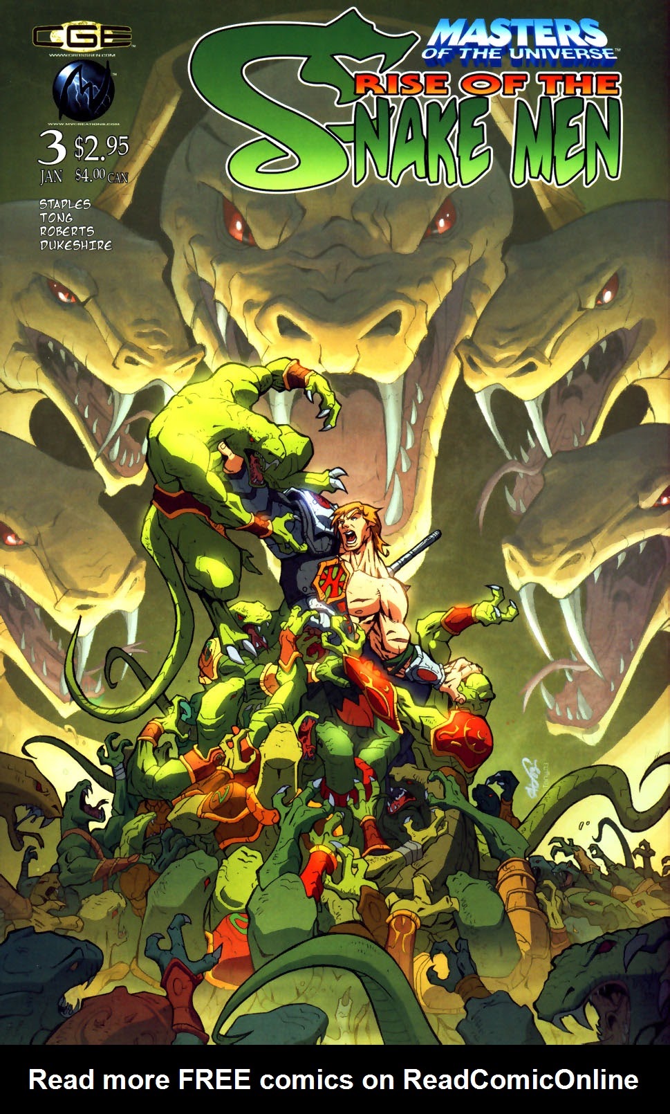 Read online Masters of the Universe Rise of the Snake Men comic -  Issue #3 - 1