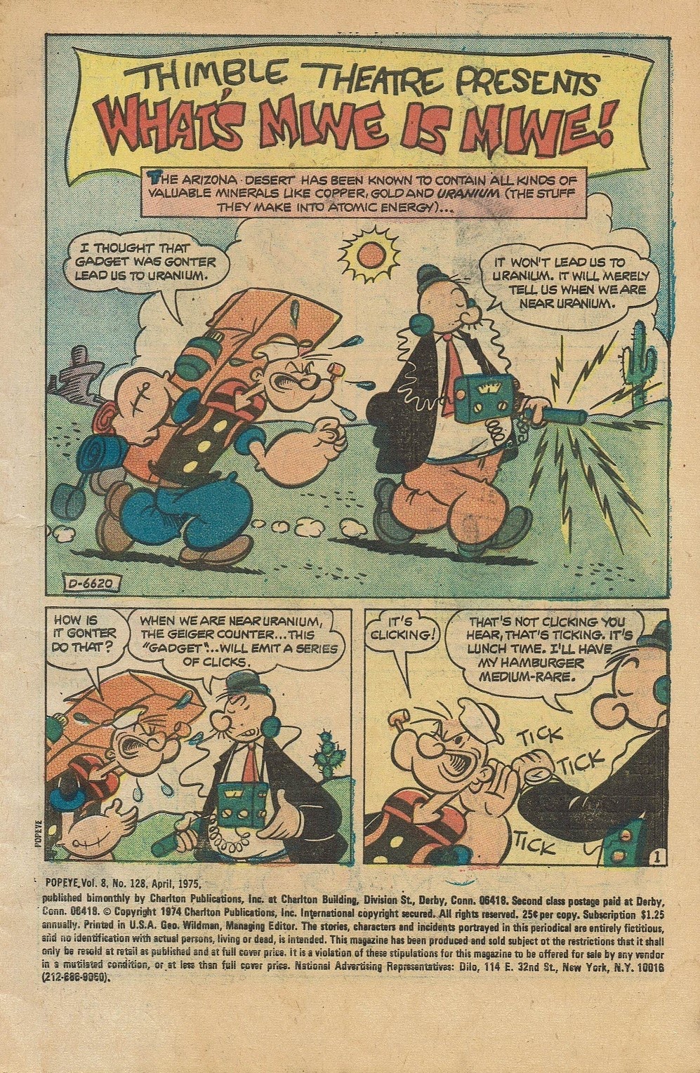 Read online Popeye (1948) comic -  Issue #128 - 3
