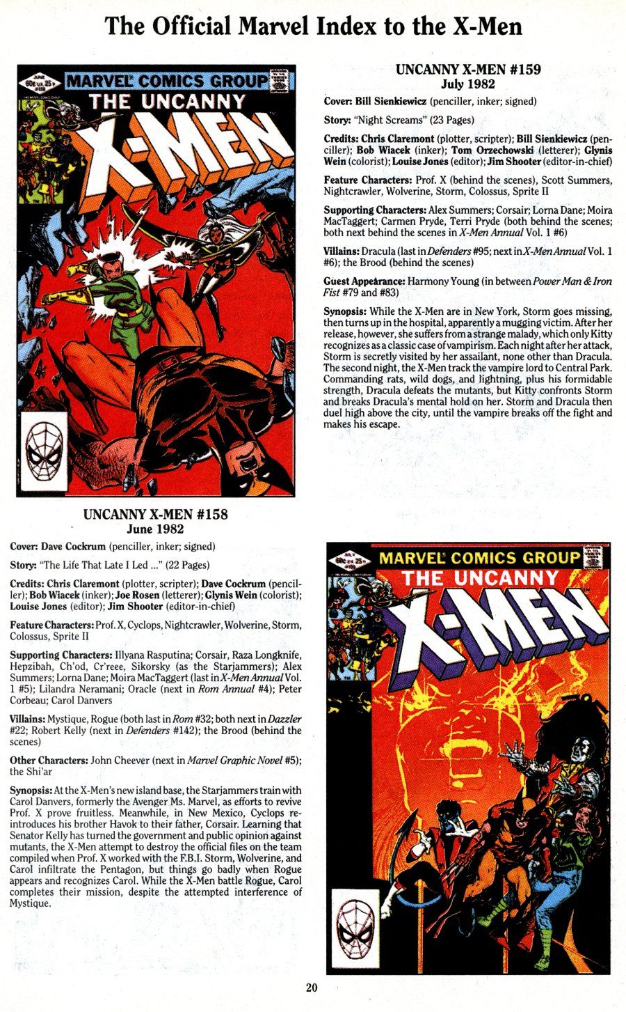 Read online The Official Marvel Index To The X-Men (1994) comic -  Issue #3 - 22