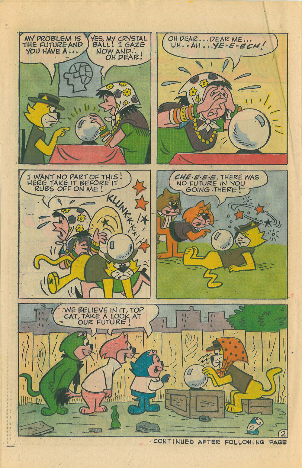 Read online Top Cat (1970) comic -  Issue #20 - 22