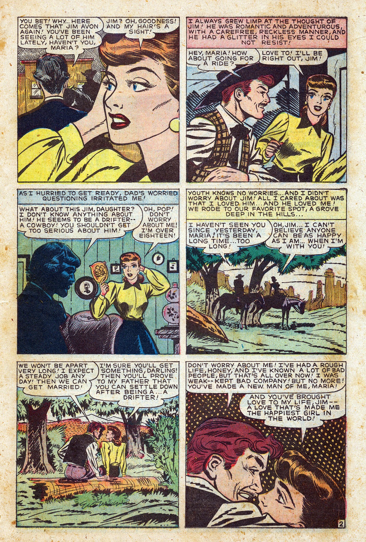 Read online Western Life Romances comic -  Issue #1 - 15
