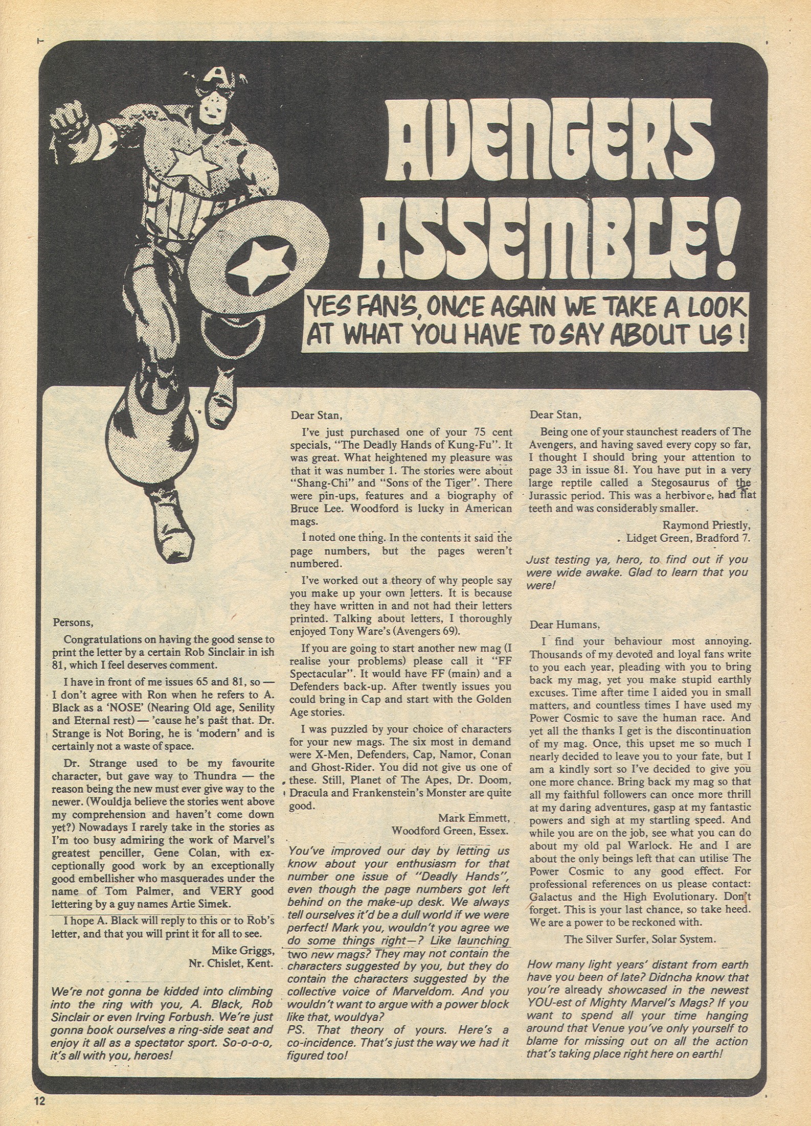 Read online The Avengers (1973) comic -  Issue #91 - 12