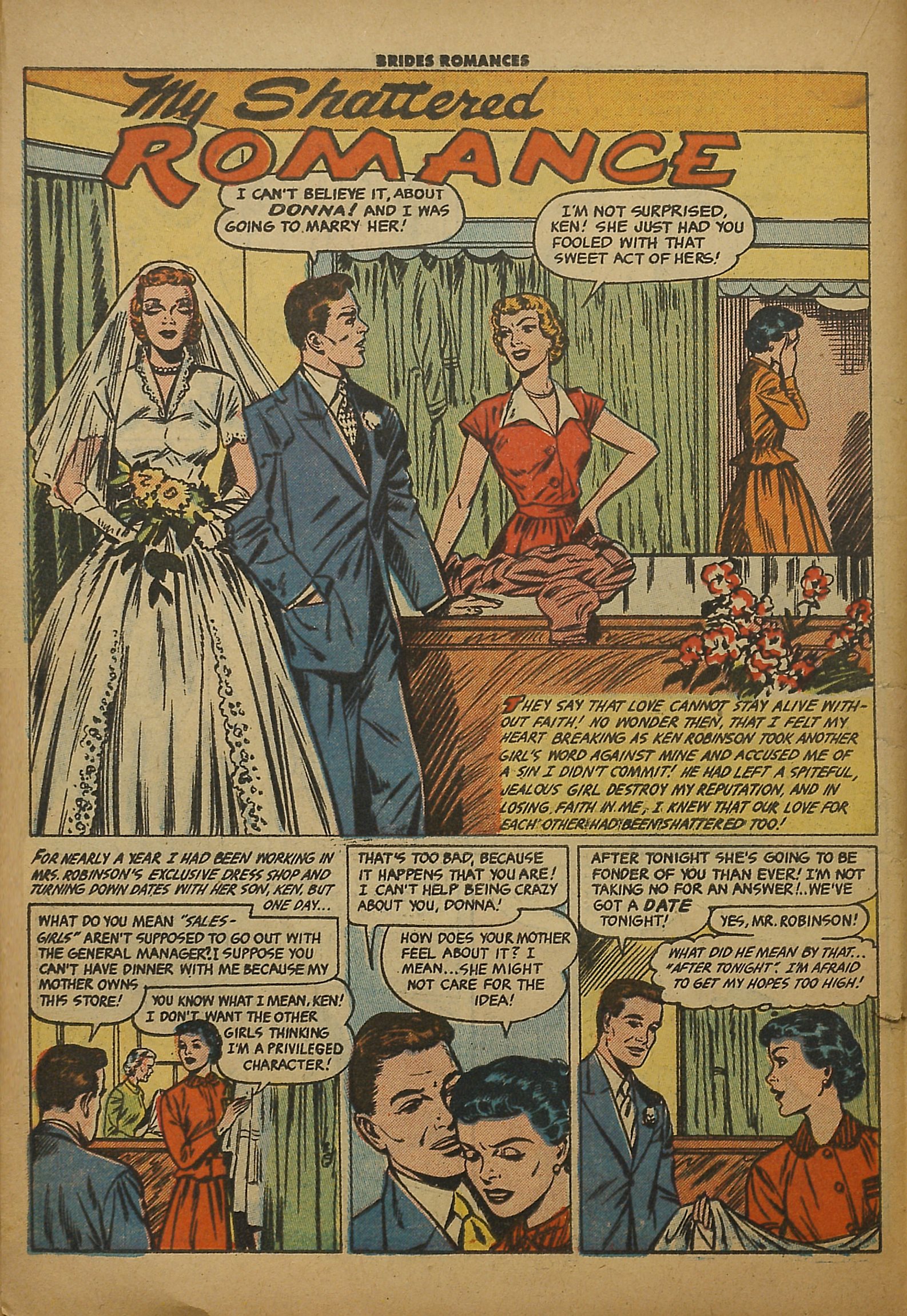 Read online Brides Romances comic -  Issue #16 - 18