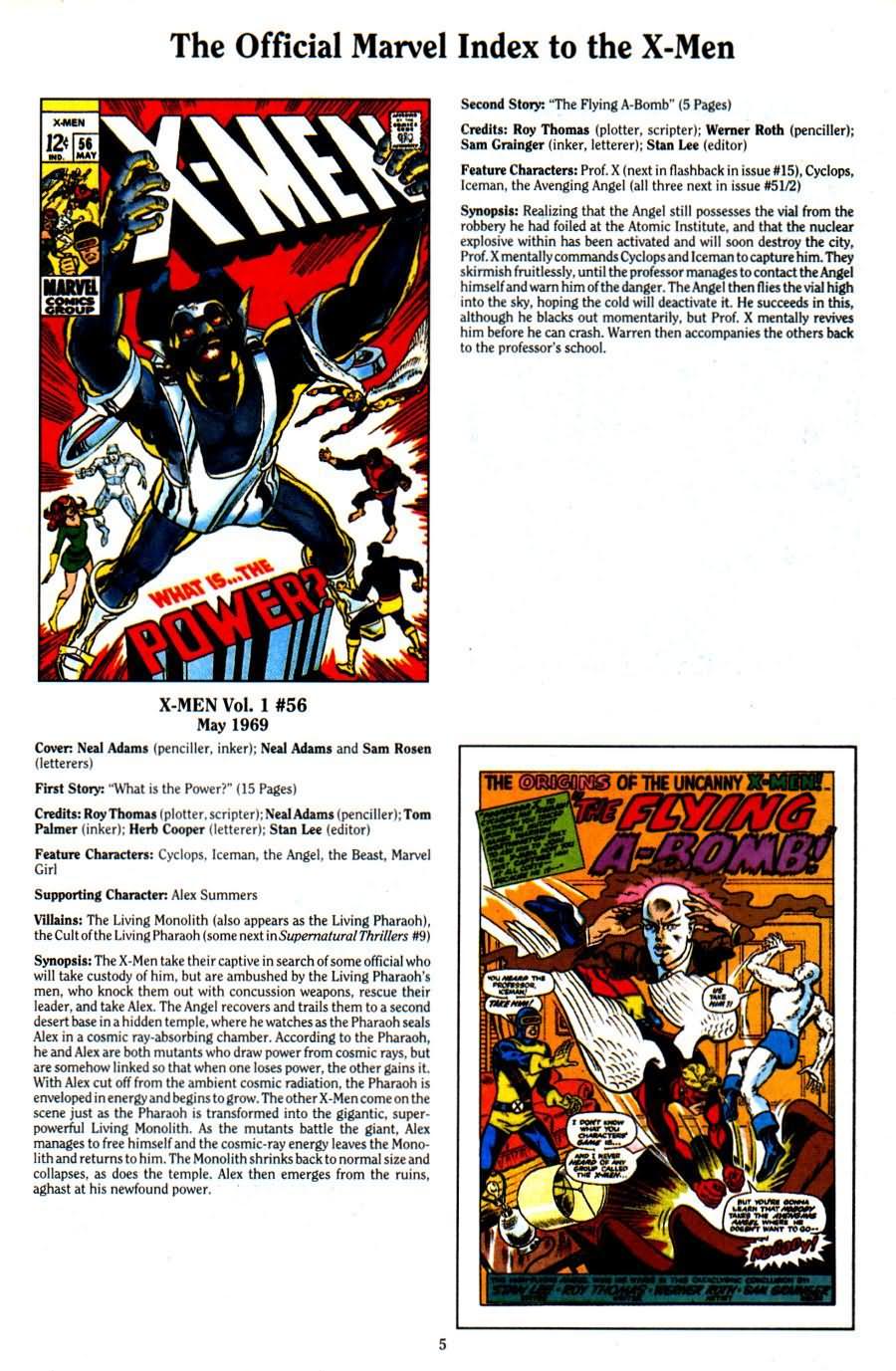 Read online The Official Marvel Index To The X-Men (1994) comic -  Issue #2 - 7