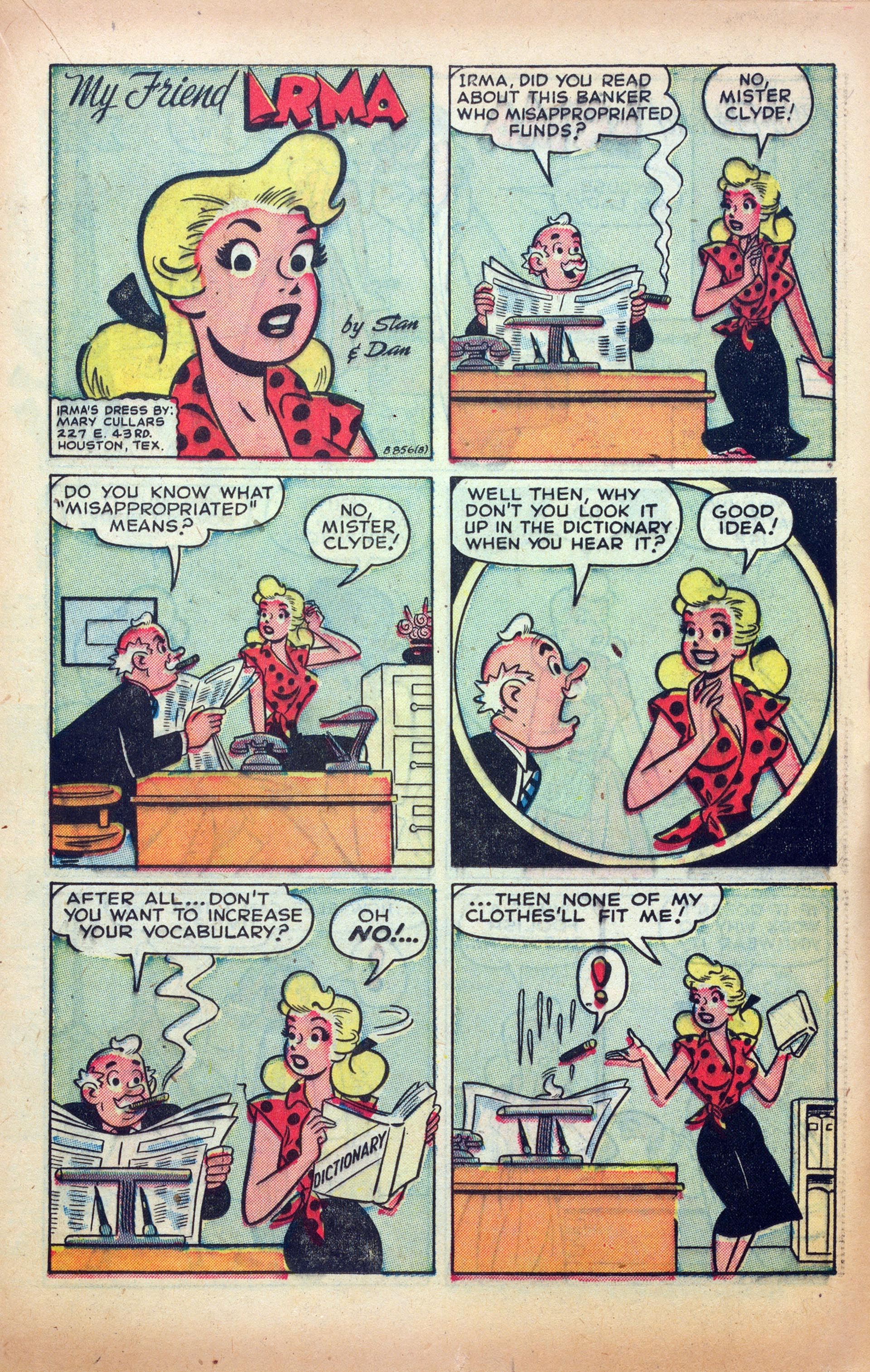 Read online My Friend Irma comic -  Issue #30 - 17