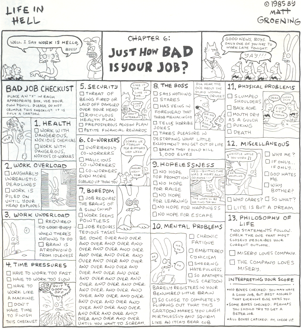 Read online Life In Hell comic -  Issue # TPB Work Is Hell - 9