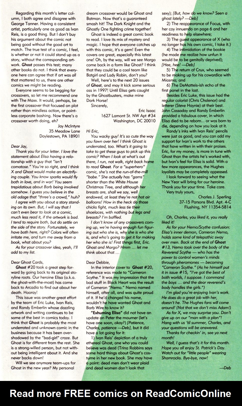 Read online Ghost (1995) comic -  Issue #23 - 27