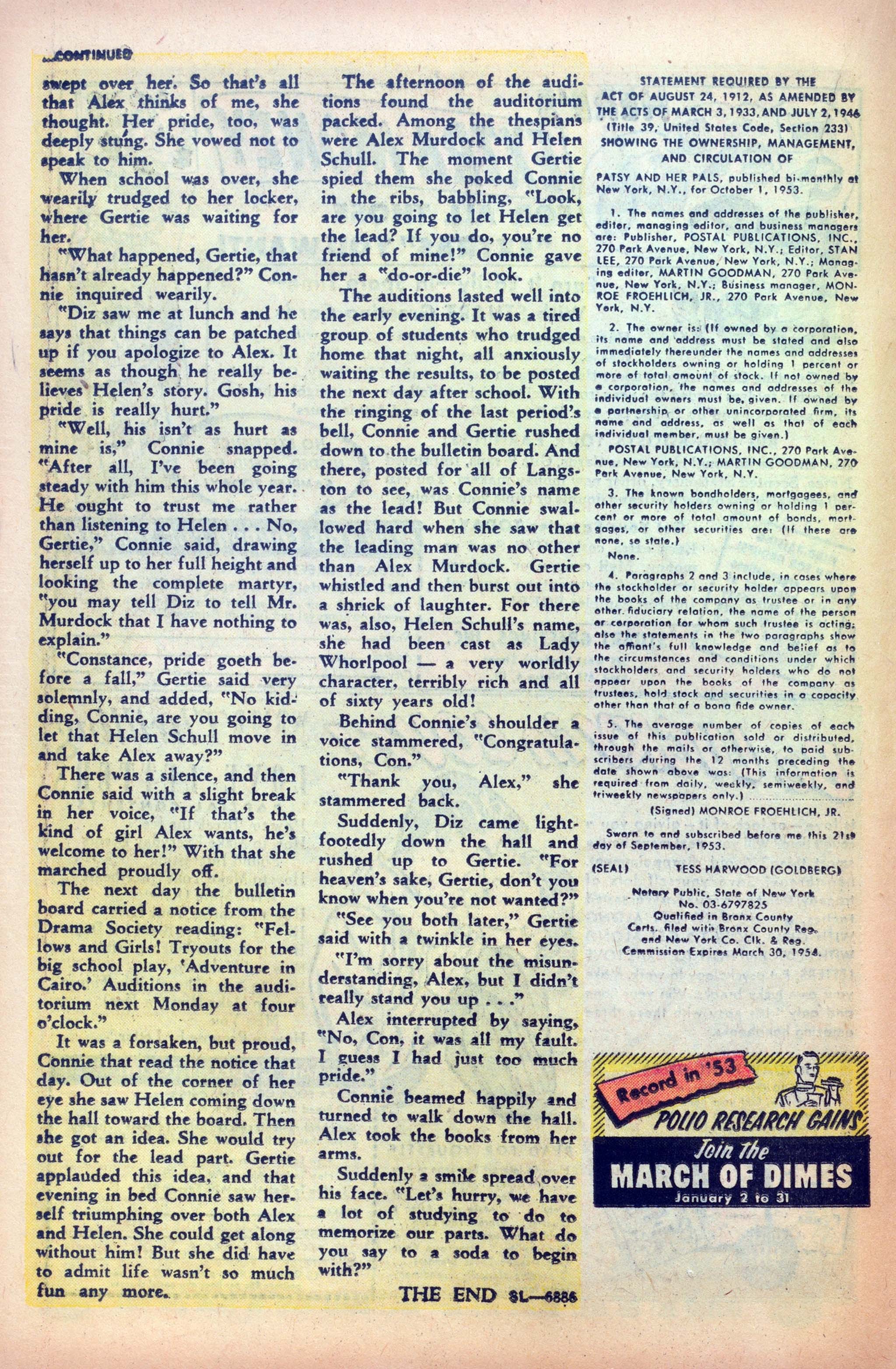 Read online Patsy and her Pals comic -  Issue #6 - 18