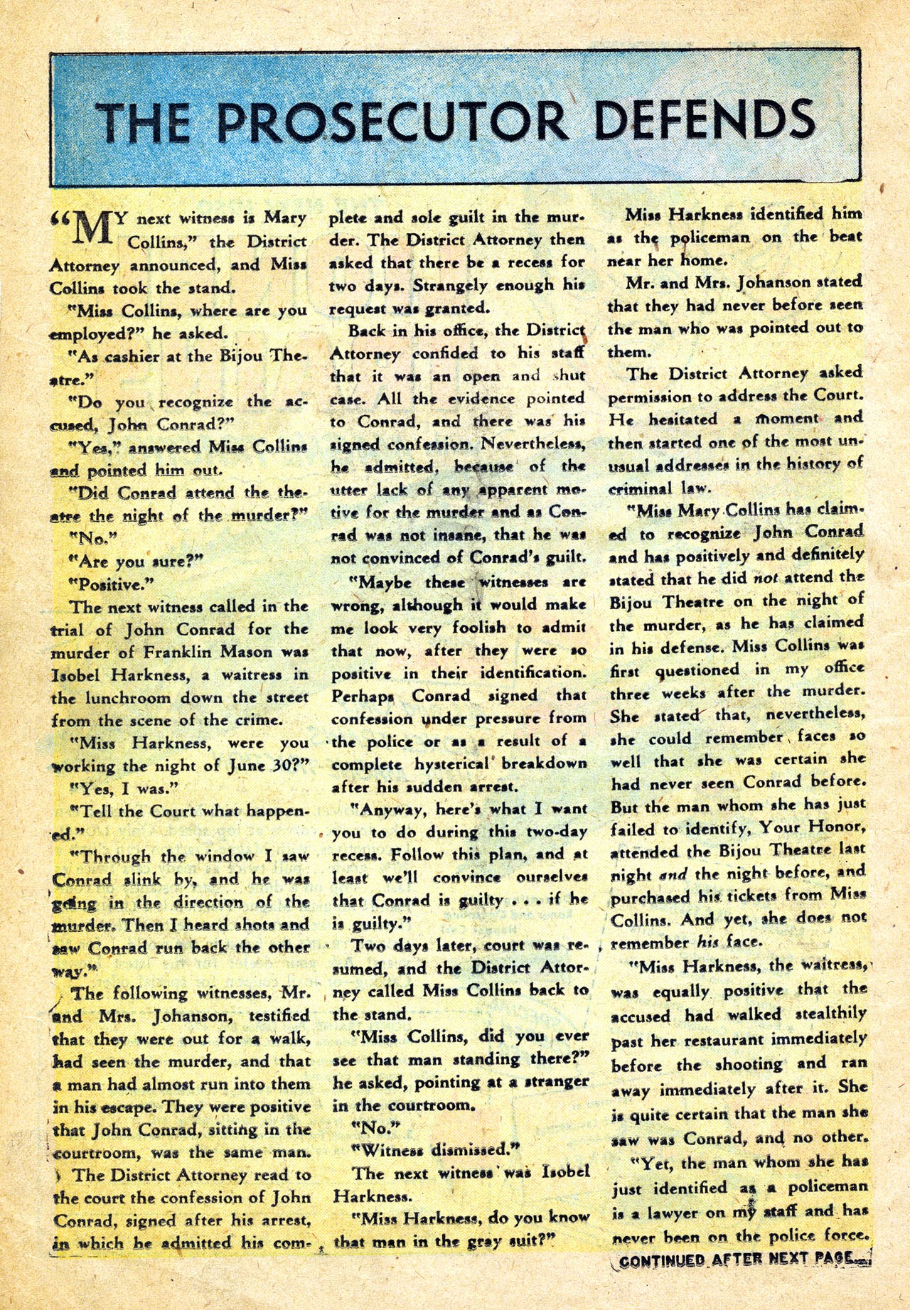 Read online Crime Cases Comics (1950) comic -  Issue #26 - 16