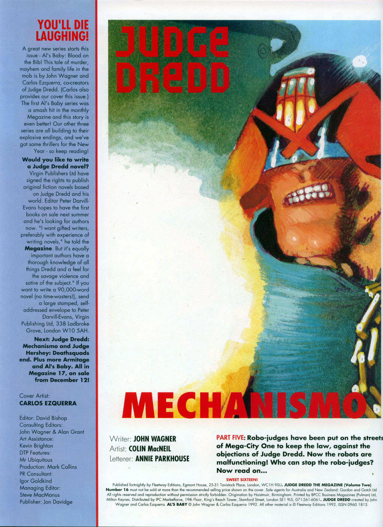 Read online Judge Dredd: The Megazine (vol. 2) comic -  Issue #16 - 2