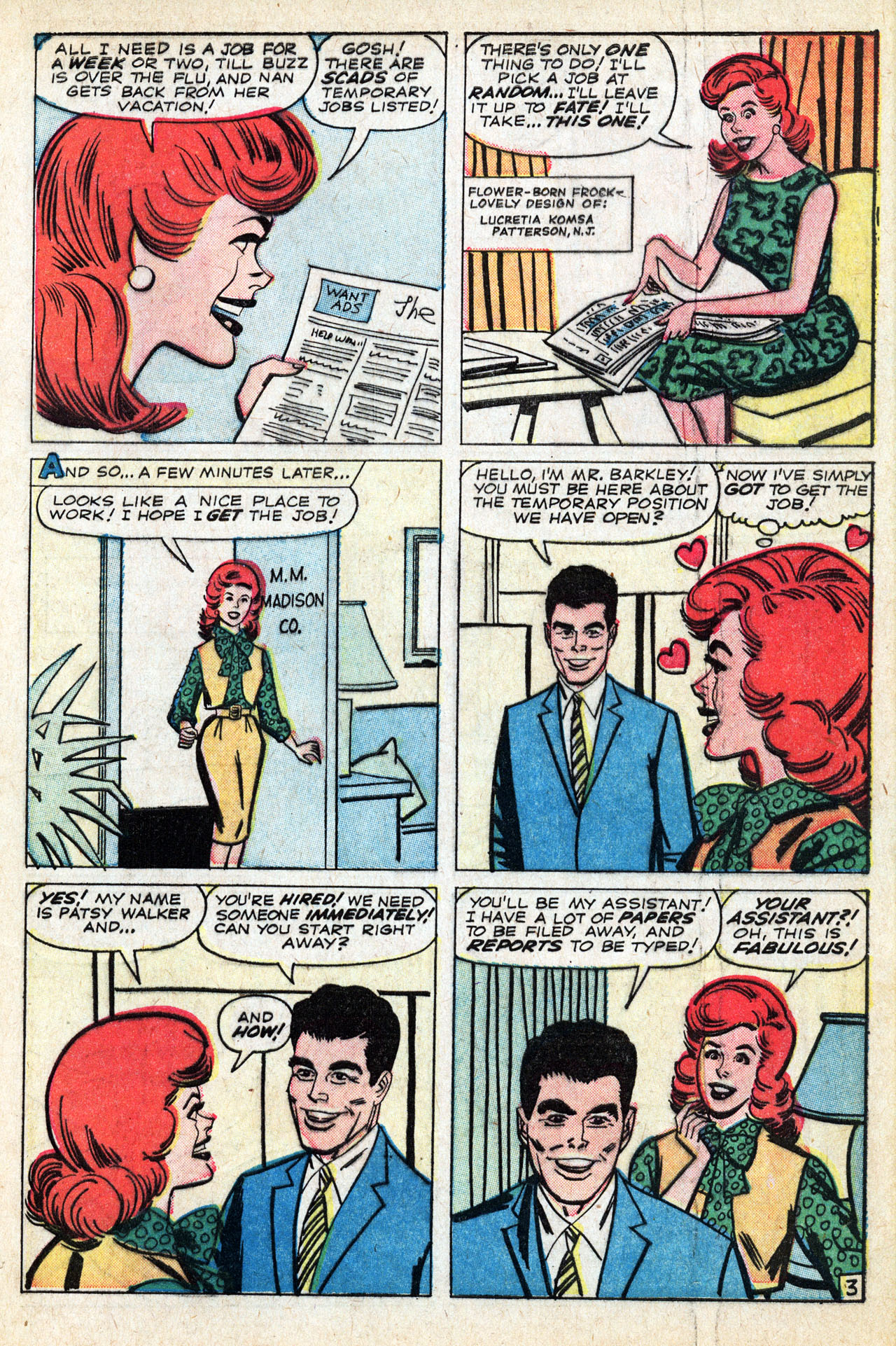 Read online Patsy Walker comic -  Issue #110 - 5