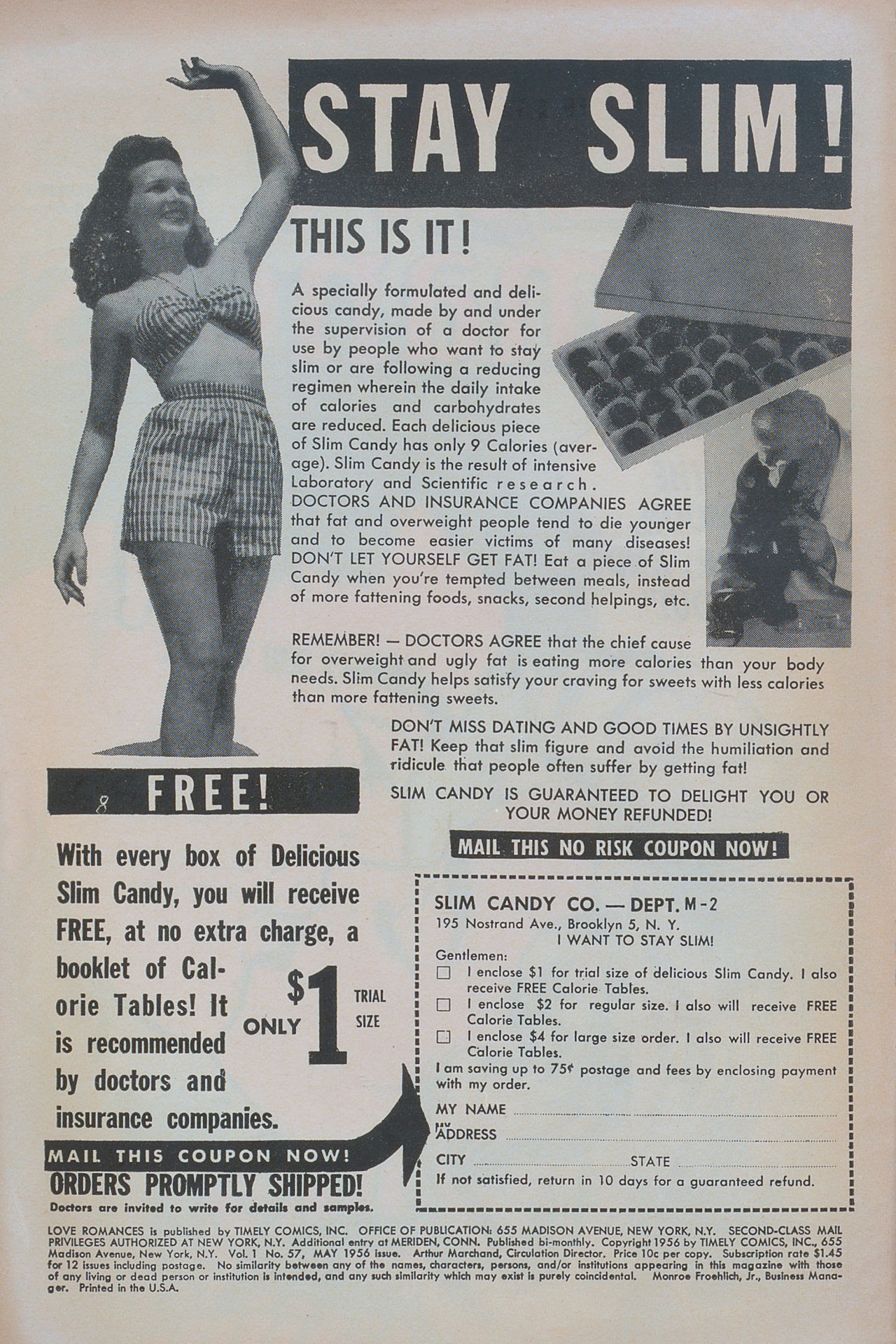 Read online Love Romances comic -  Issue #57 - 2