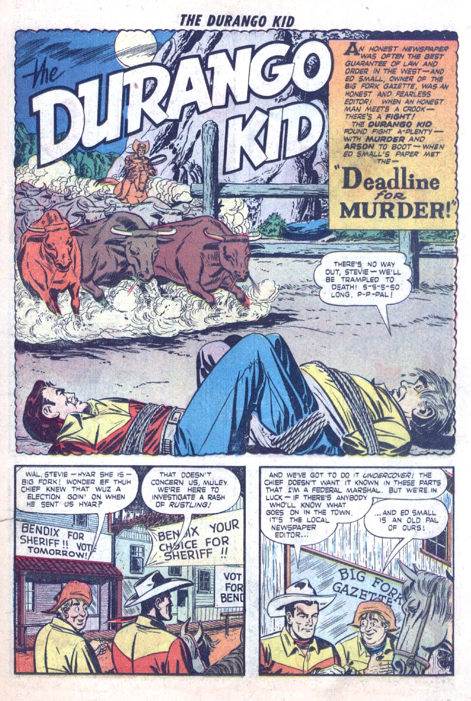 Read online Charles Starrett as The Durango Kid comic -  Issue #7 - 11