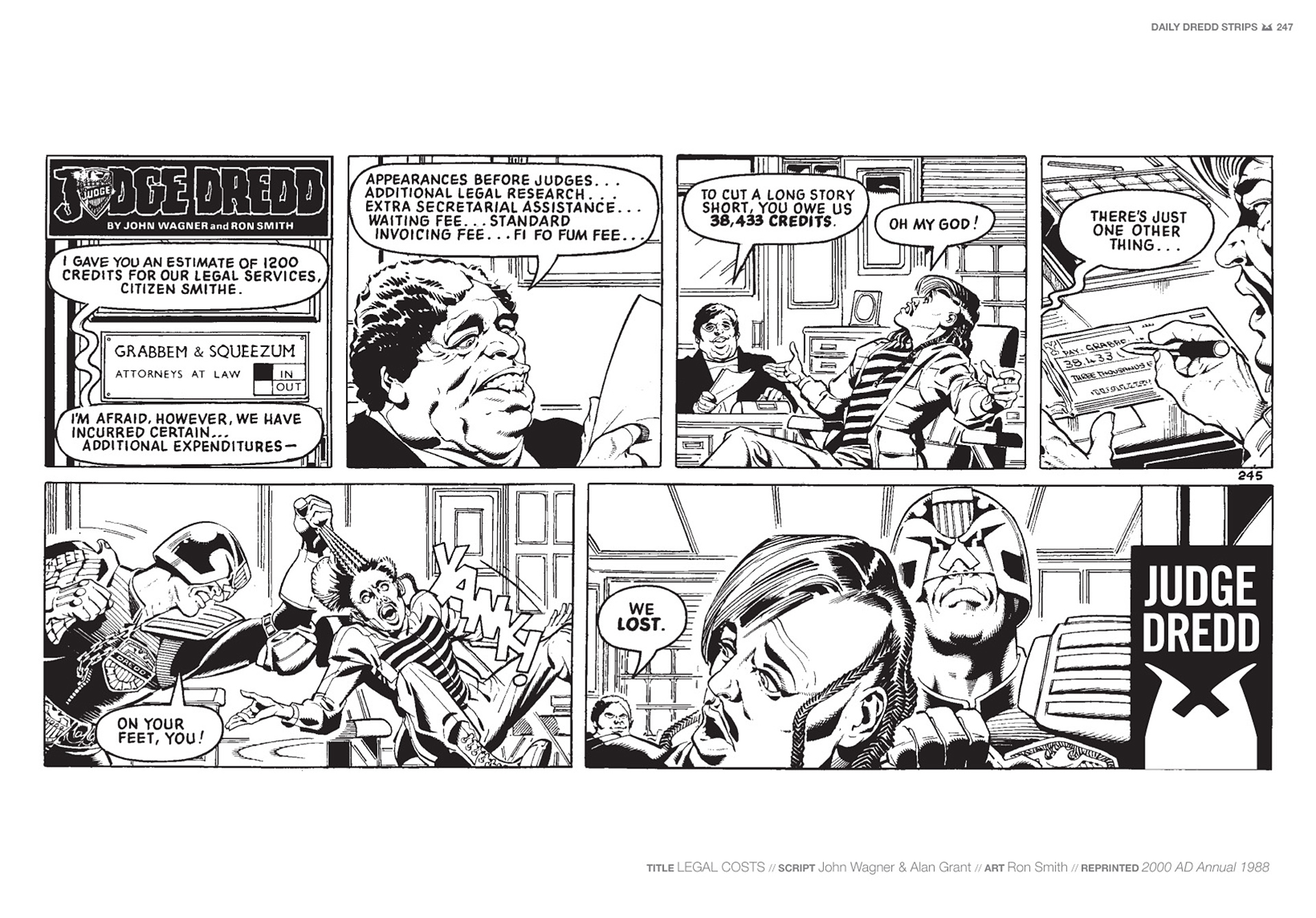 Read online Judge Dredd: The Daily Dredds comic -  Issue # TPB 1 - 250