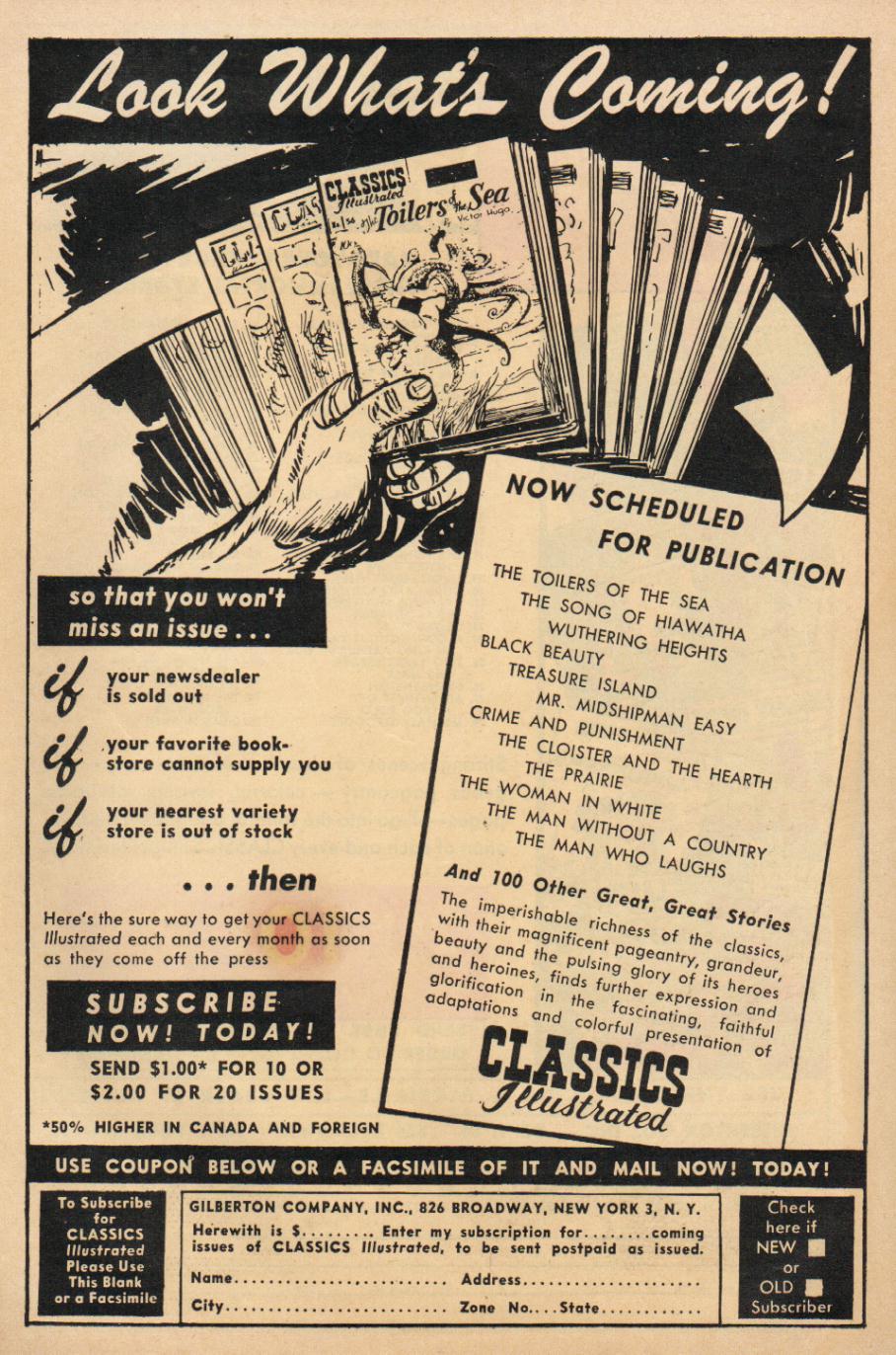 Read online Classics Illustrated comic -  Issue #54 - 51