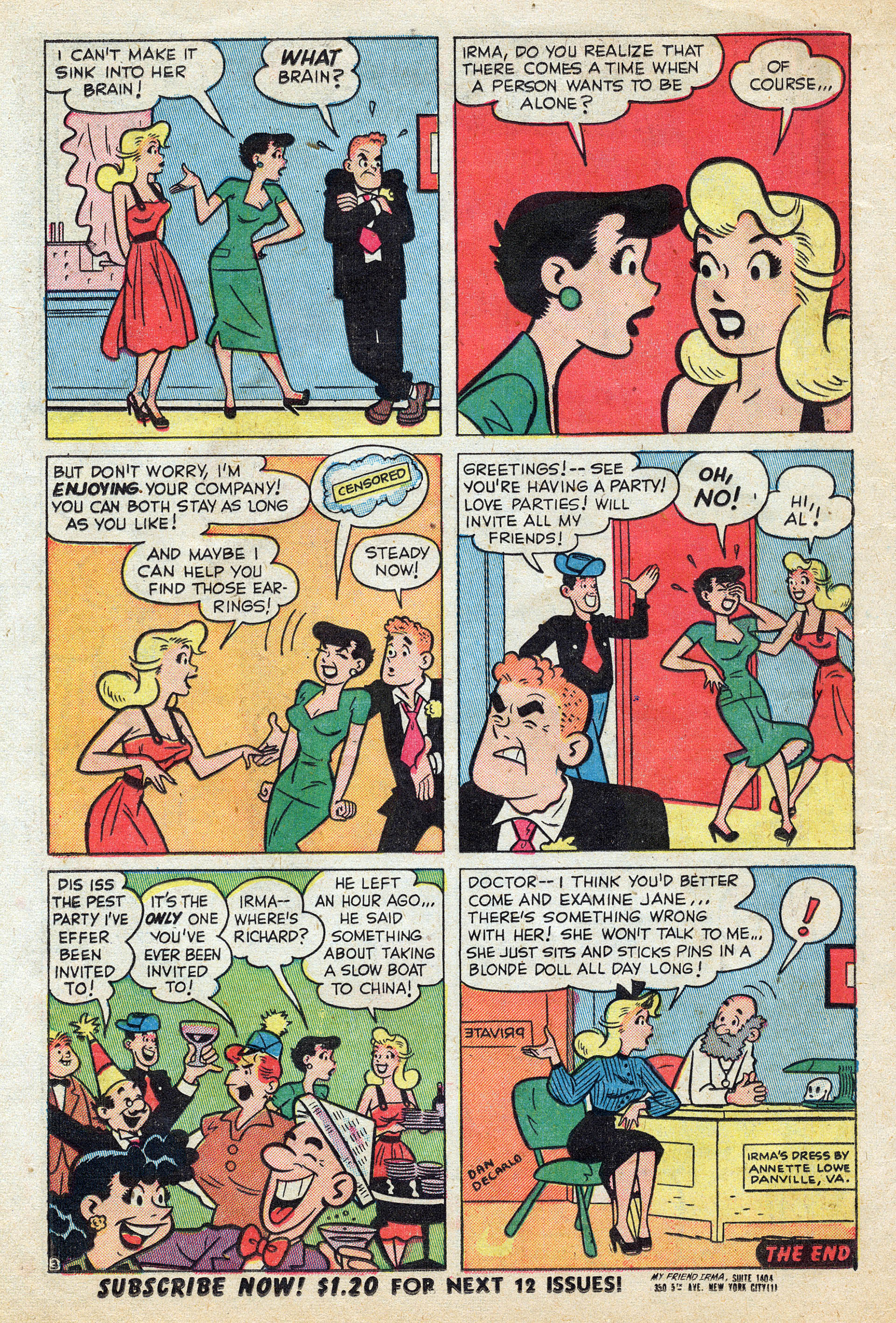 Read online My Friend Irma comic -  Issue #11 - 14