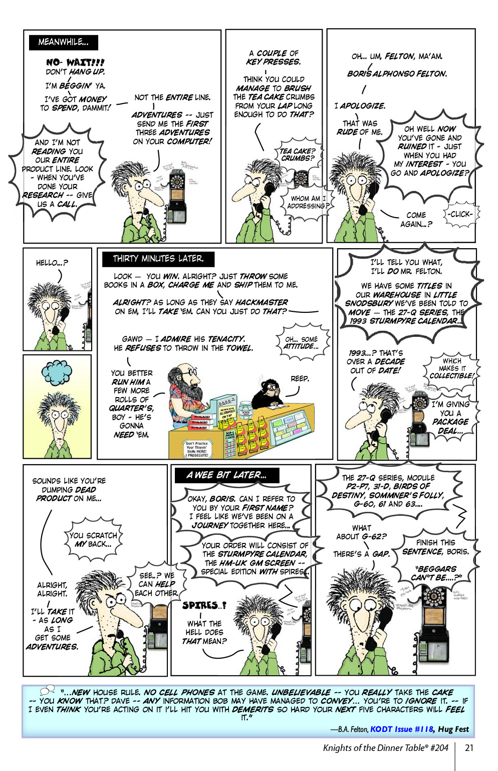 Read online Knights of the Dinner Table comic -  Issue #204 - 23
