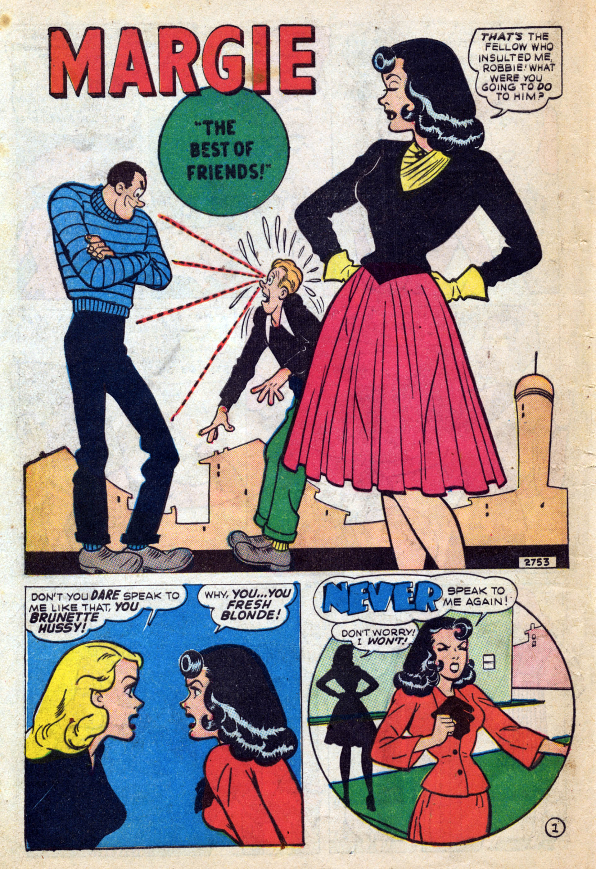 Read online Margie Comics comic -  Issue #43 - 44