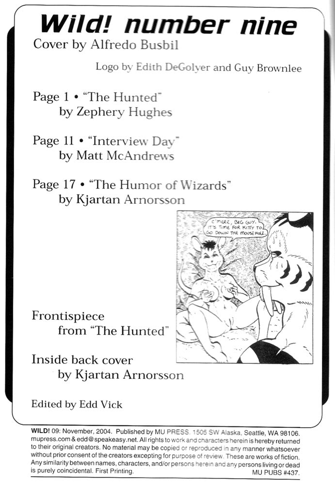 Read online Wild! (2003) comic -  Issue #9 - 2