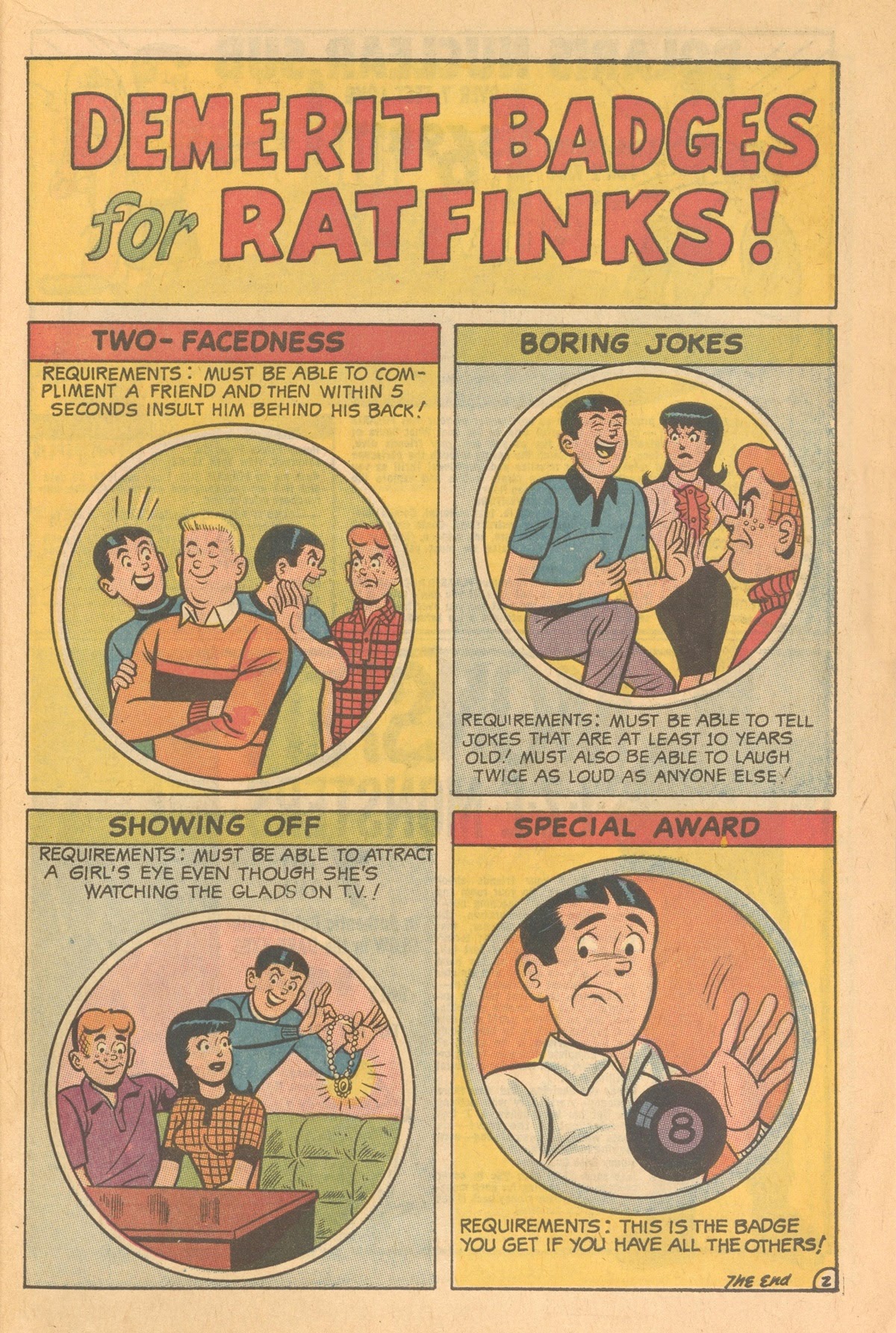 Read online Reggie's Wise Guy Jokes comic -  Issue #16 - 19