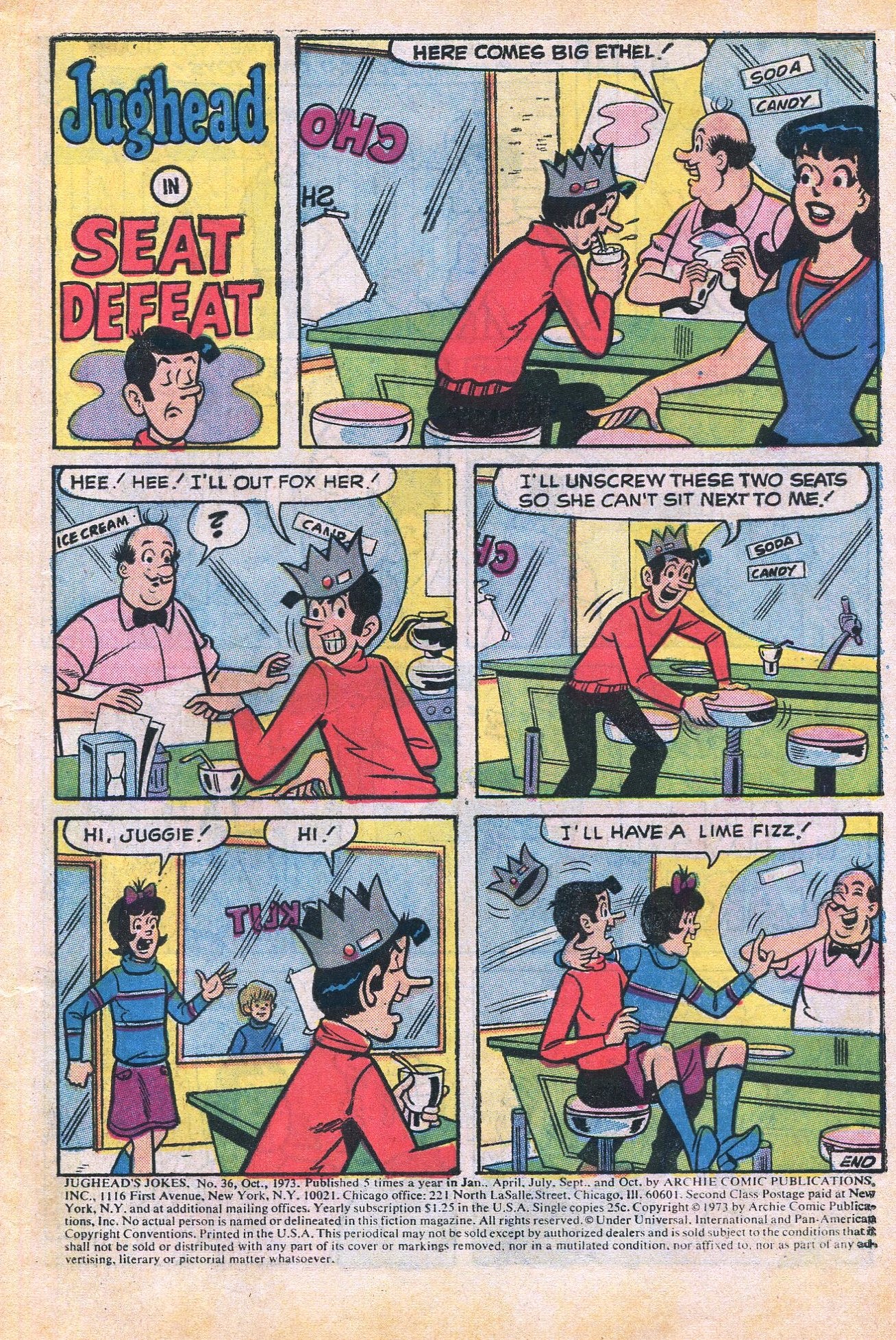 Read online Jughead's Jokes comic -  Issue #36 - 3