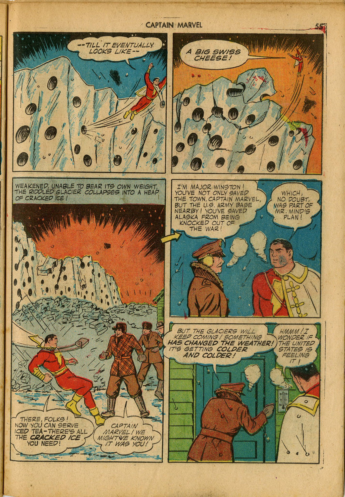 Read online Captain Marvel Adventures comic -  Issue #25 - 55