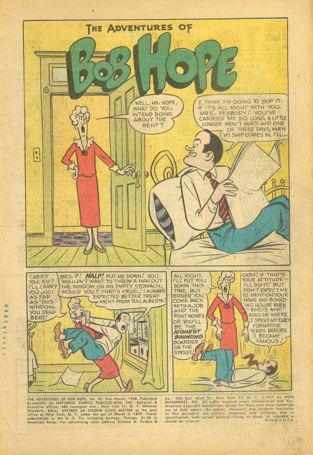 Read online The Adventures of Bob Hope comic -  Issue #49 - 3