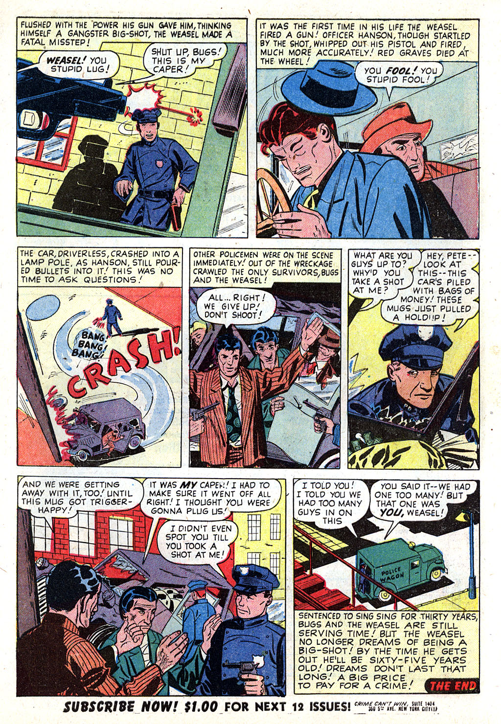 Read online Crime Can't Win comic -  Issue #4 - 9