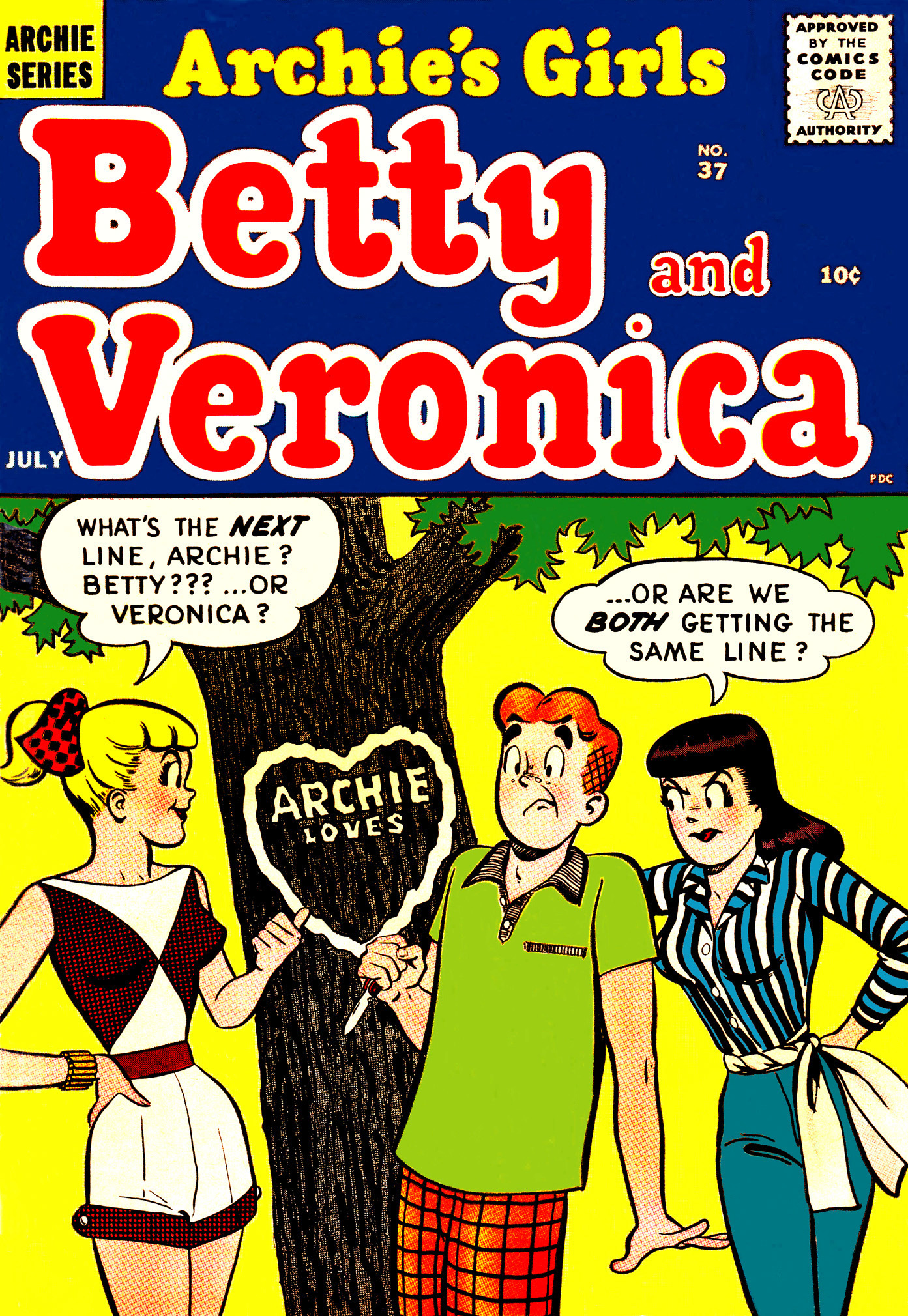 Read online Archie's Girls Betty and Veronica comic -  Issue #37 - 1