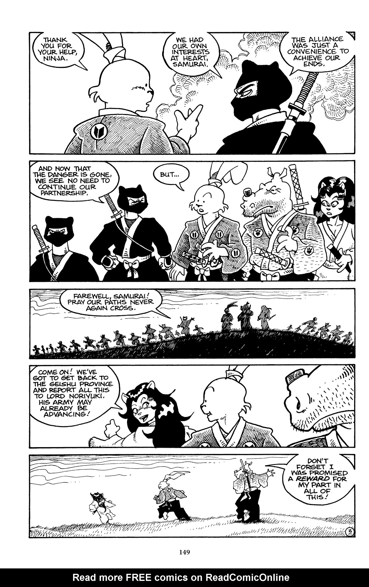 Read online The Usagi Yojimbo Saga comic -  Issue # TPB 2 - 149