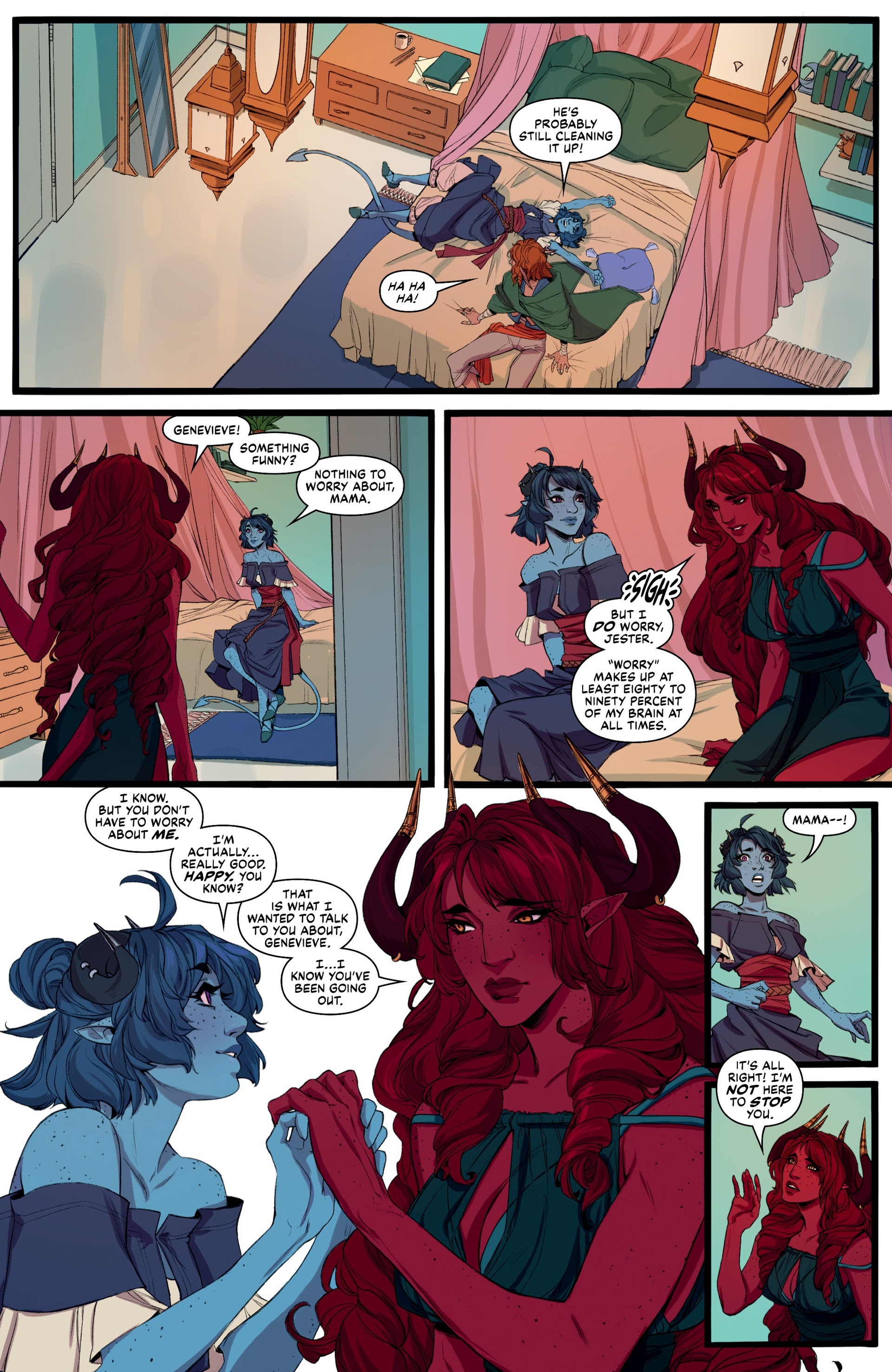 Read online Critical Role: The Mighty Nein Origins–Jester Lavorre comic -  Issue # Full - 25