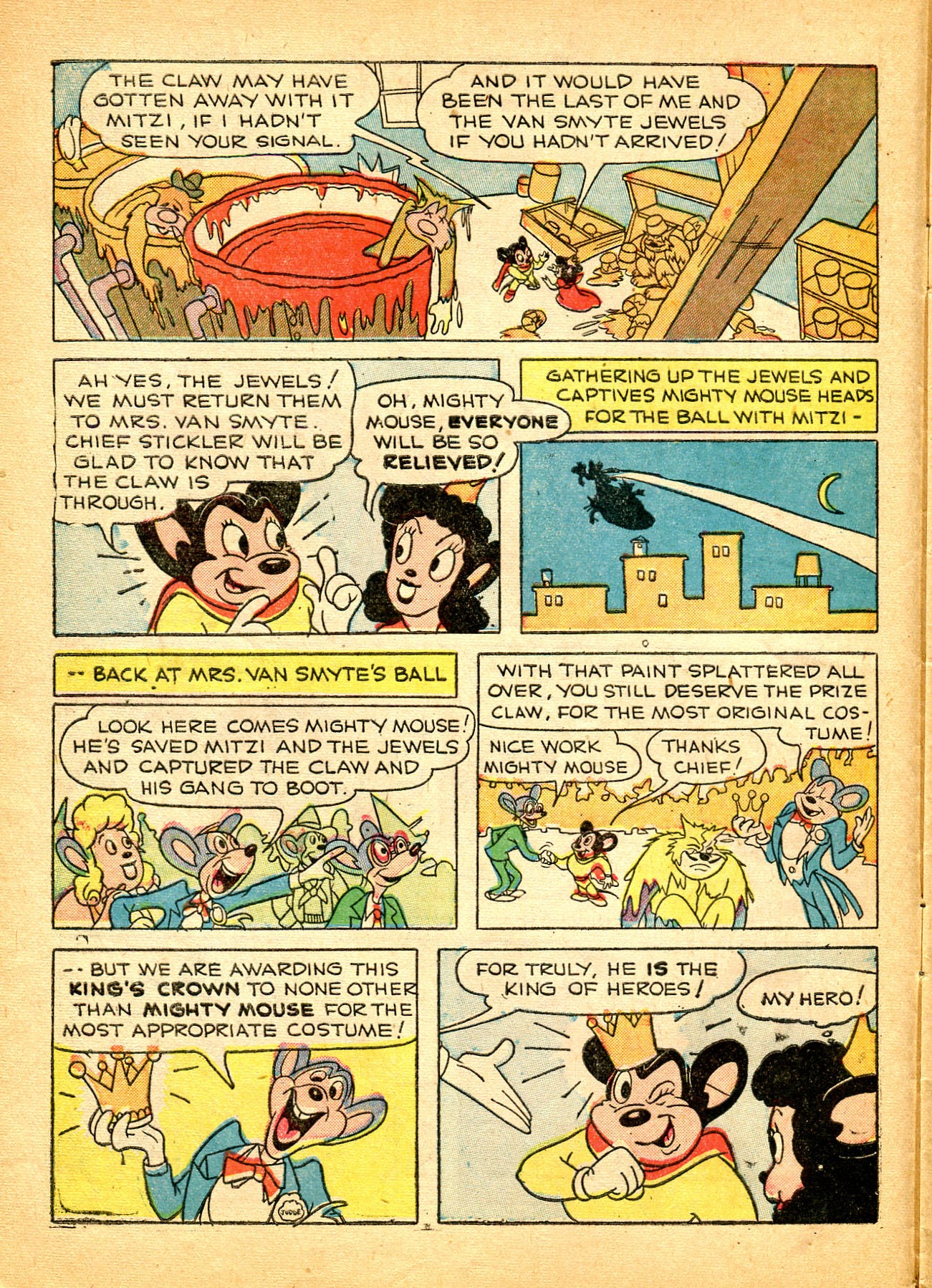 Read online Paul Terry's Mighty Mouse Comics comic -  Issue #63 - 10