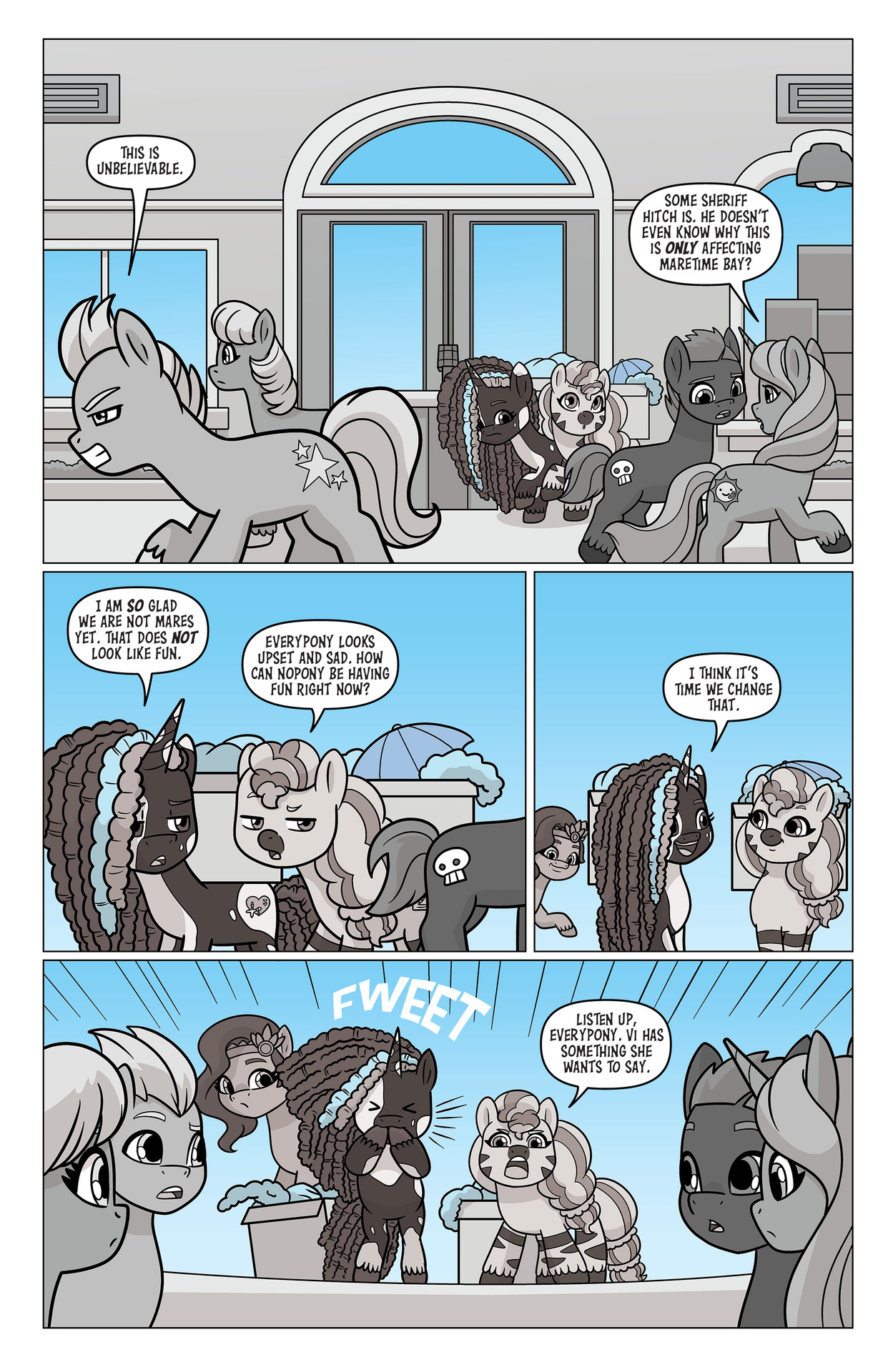 Read online My Little Pony: Black, White & Blue comic -  Issue # Full - 20