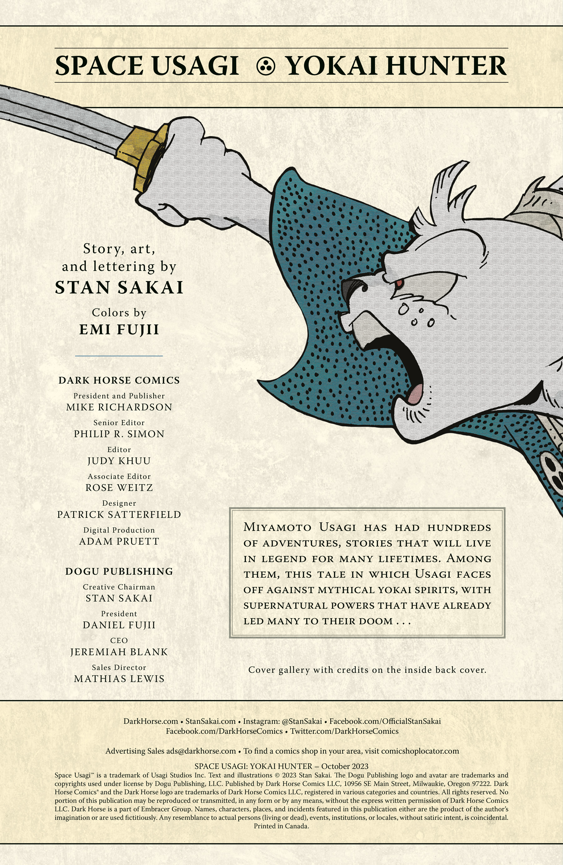 Read online Space Usagi: Yokai Hunter comic -  Issue # Full - 2