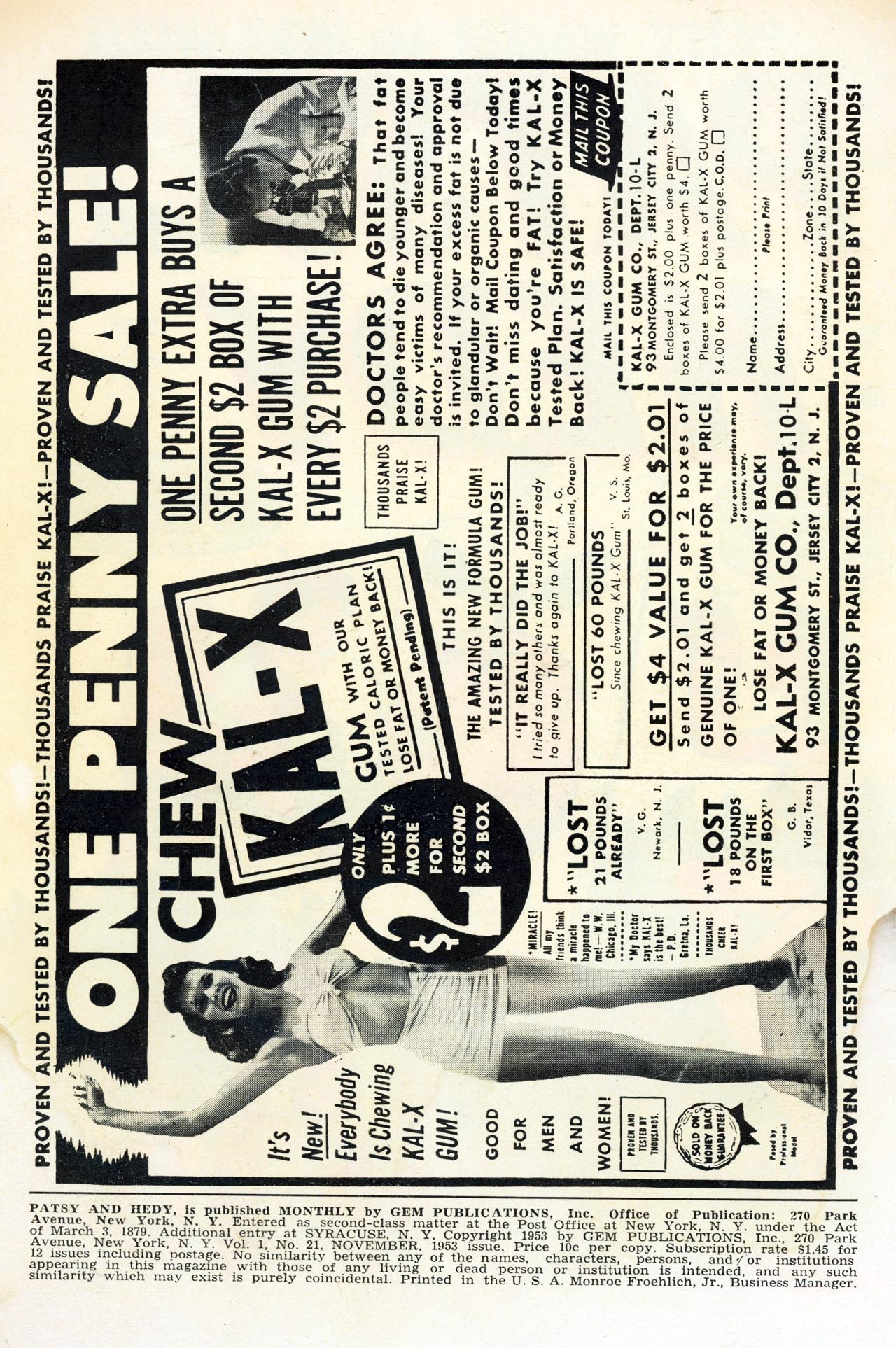 Read online Patsy and Hedy comic -  Issue #21 - 2