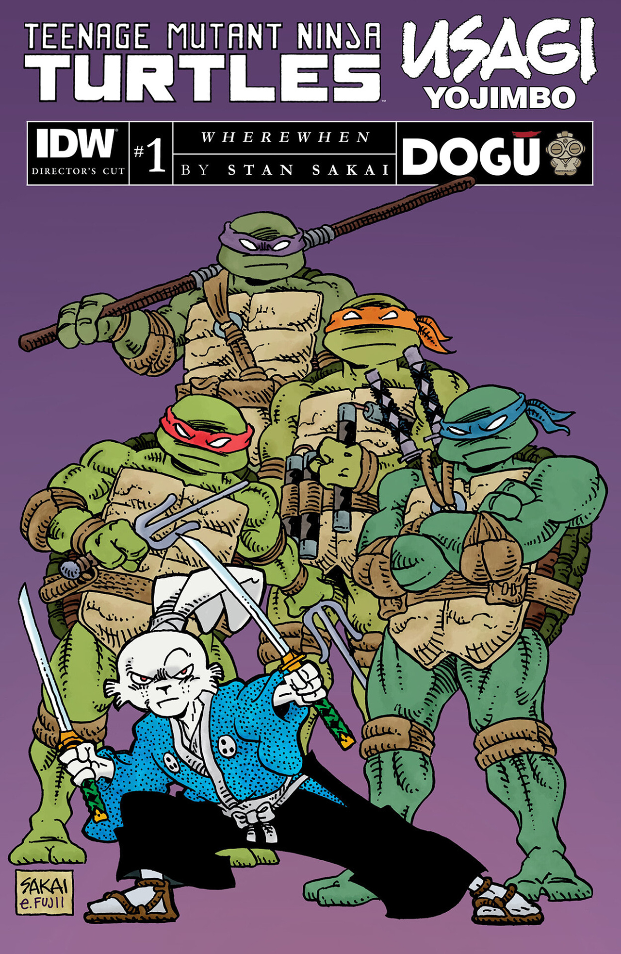 Read online Teenage Mutant Ninja Turtles/Usagi Yojimbo: WhereWhen #1: Director’s Cut comic -  Issue #1: Director’s Cut Full - 1