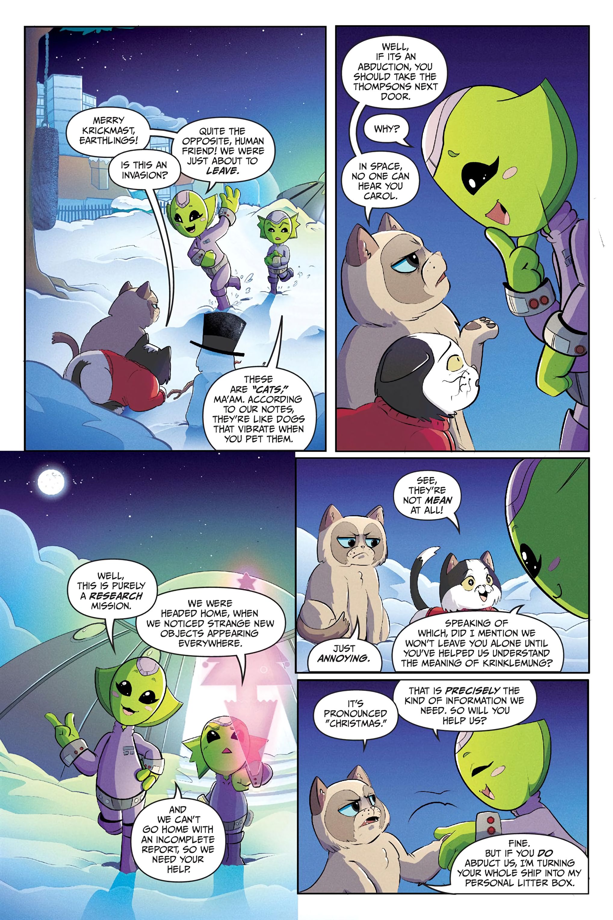 Read online Grumpy Cat: The Grumpus and Other Horrible Holiday Tales comic -  Issue # TPB - 75