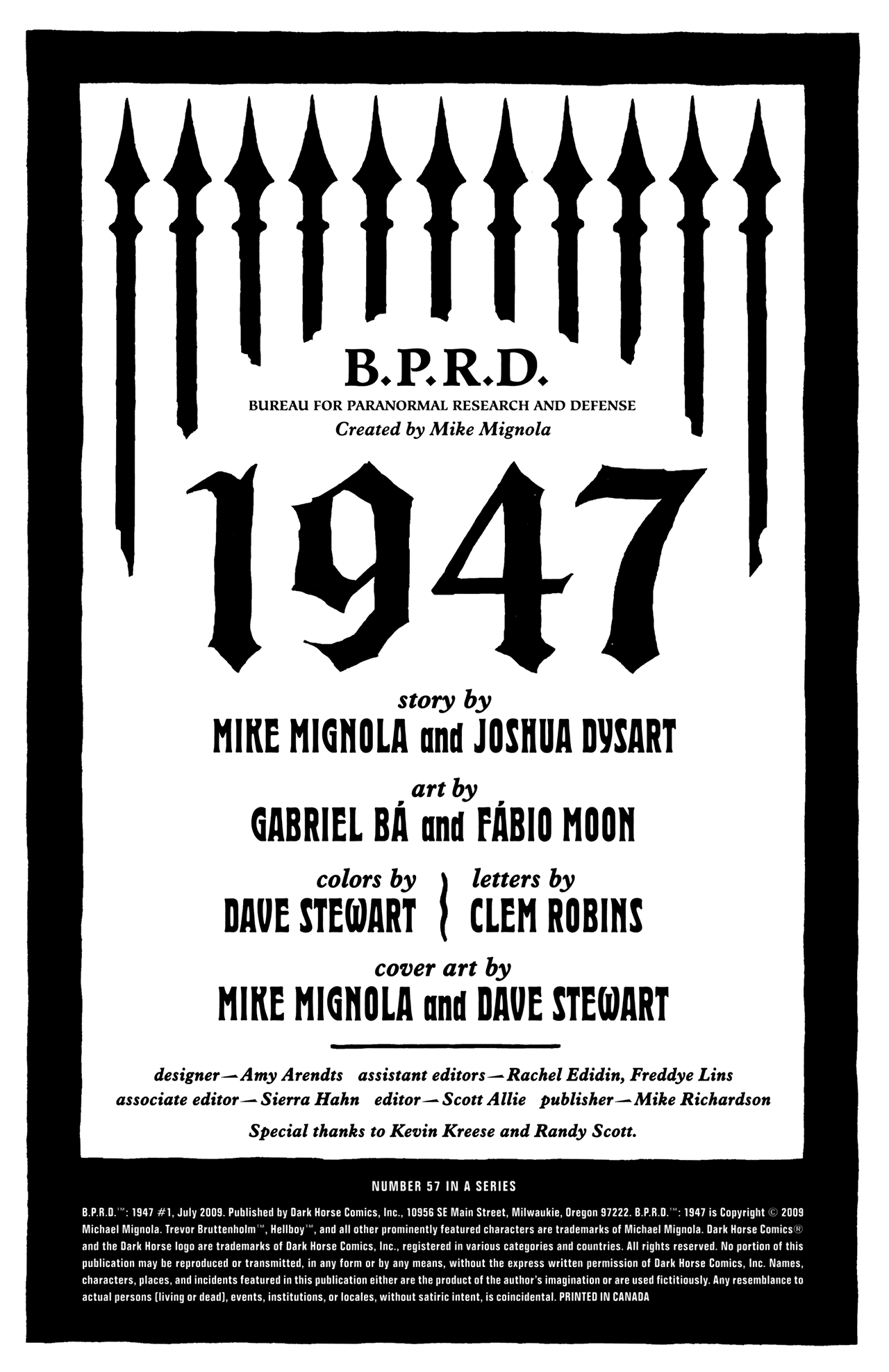 Read online B.P.R.D.: 1947 comic -  Issue #1 - 2