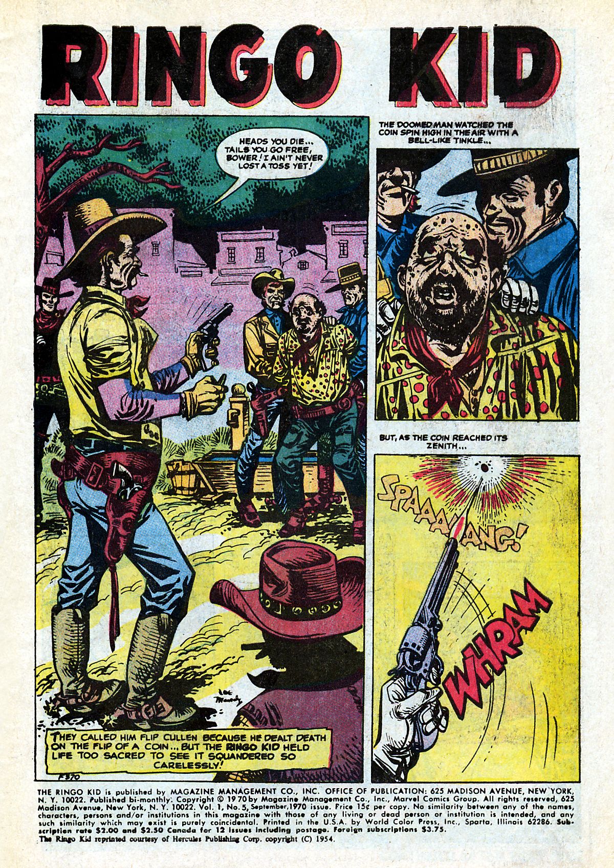 Read online Ringo Kid (1970) comic -  Issue #5 - 3