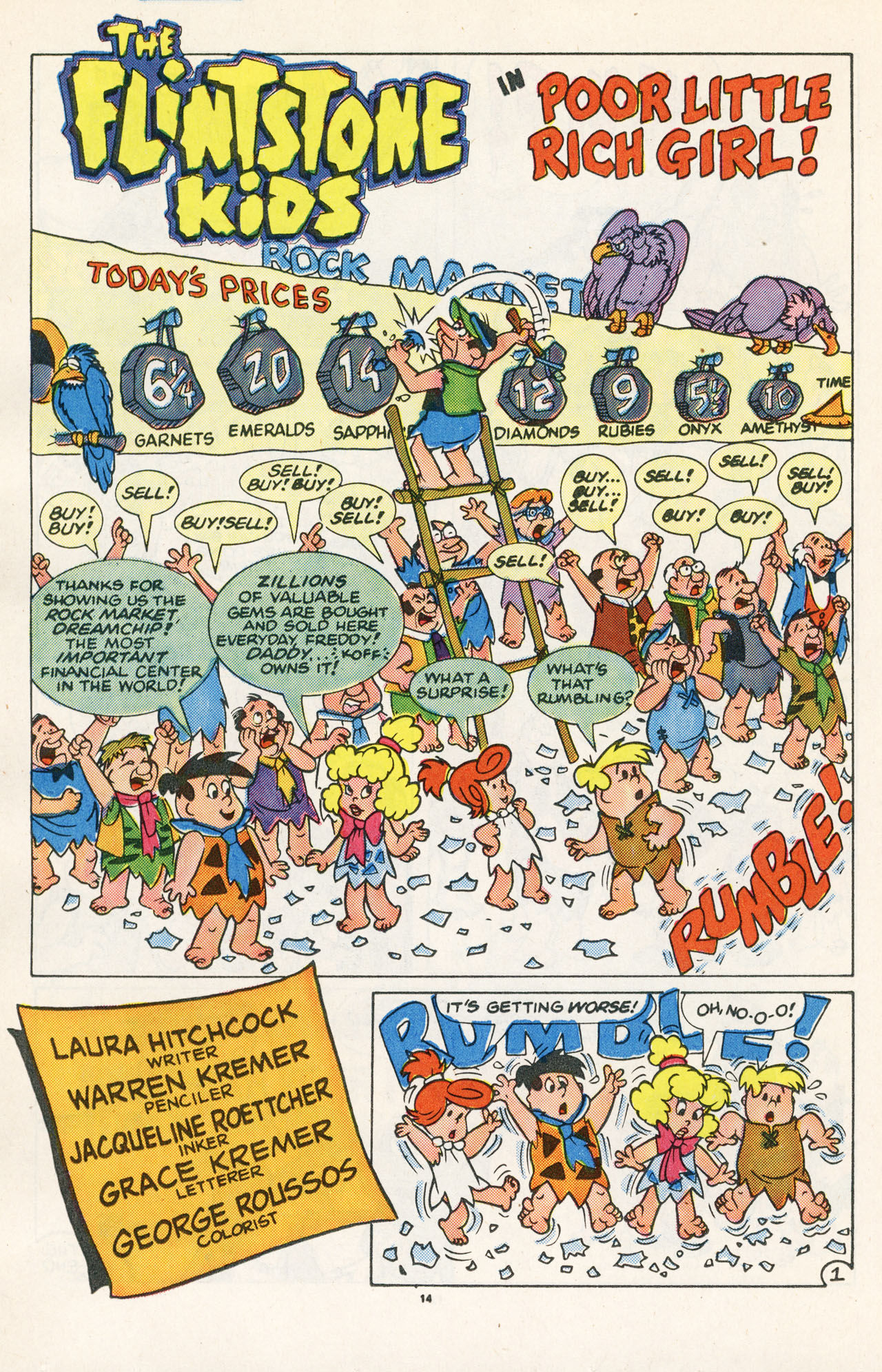 Read online The Flintstone Kids comic -  Issue #10 - 16