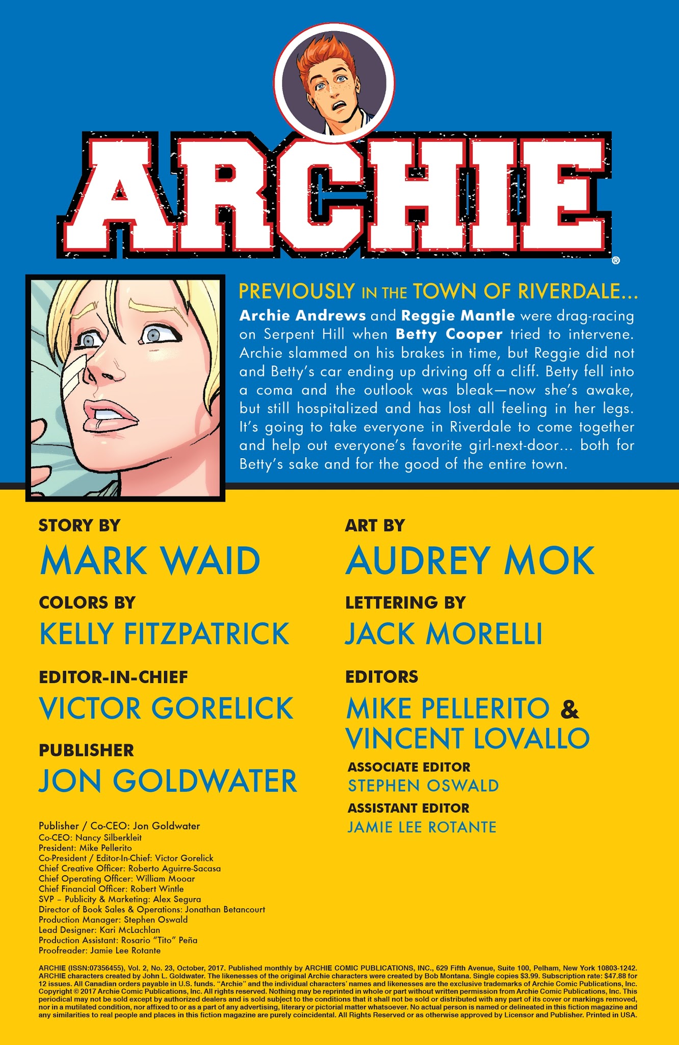 Read online Archie (2015) comic -  Issue #23 - 2